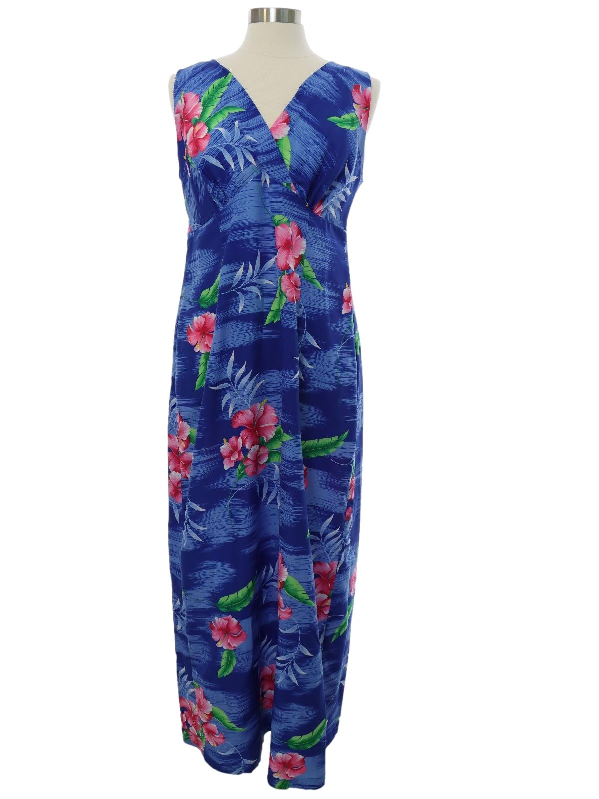 Womens Hawaiian Maxi Sun Dress
