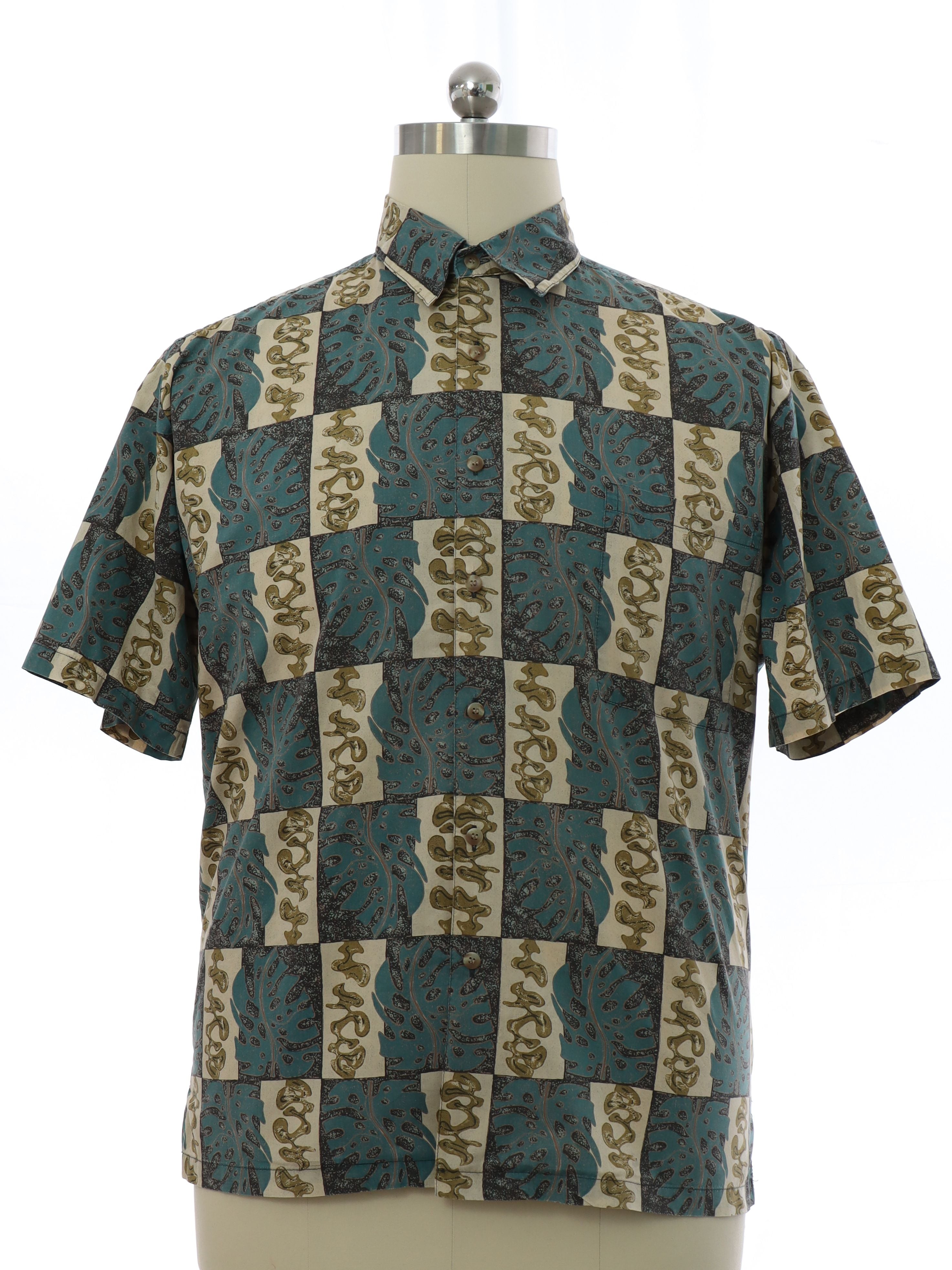 Mens Avi Collection for Kahala Cotton Hawaiian Shirt