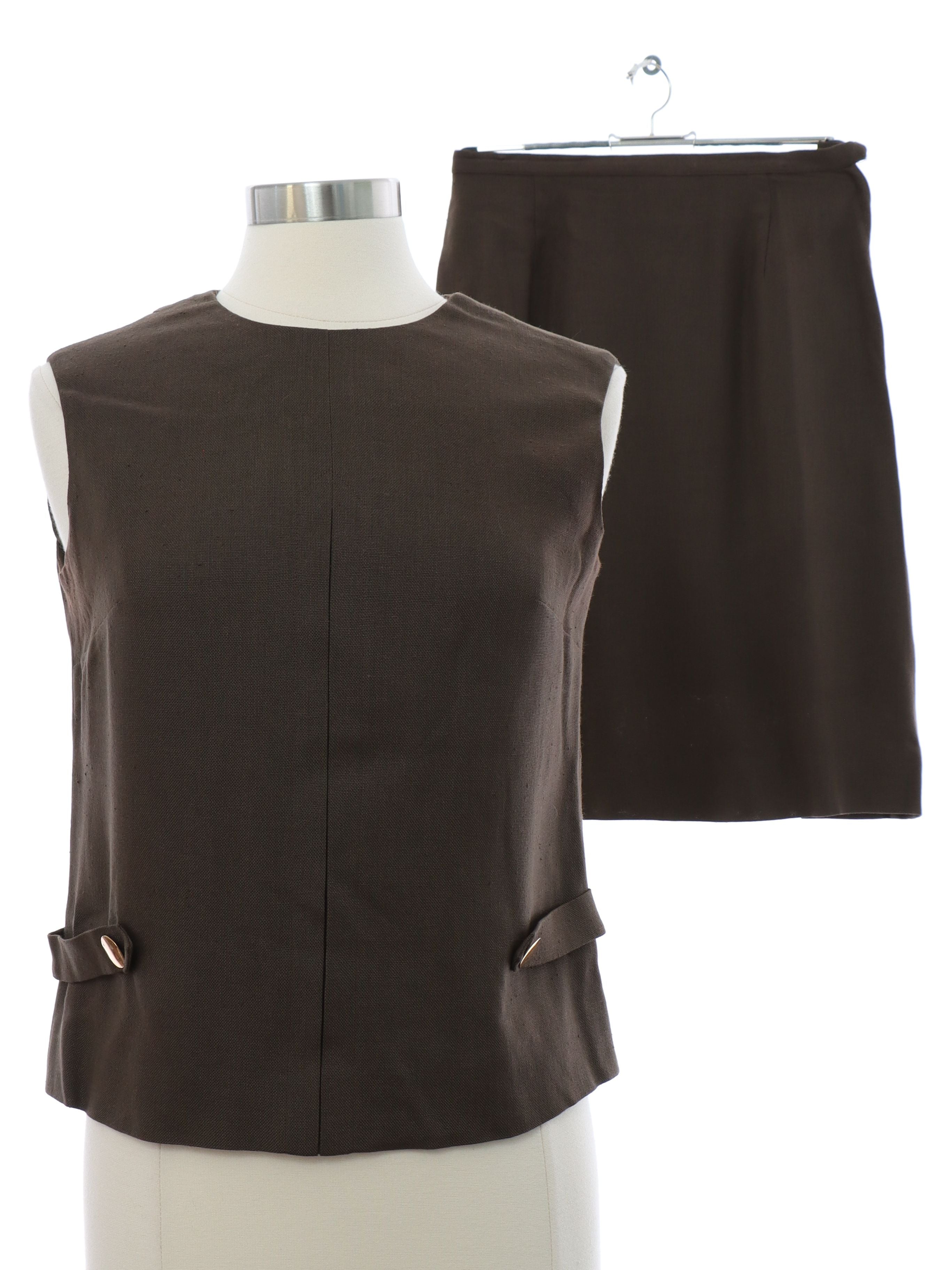 Womens Mod Linen Blend Suit