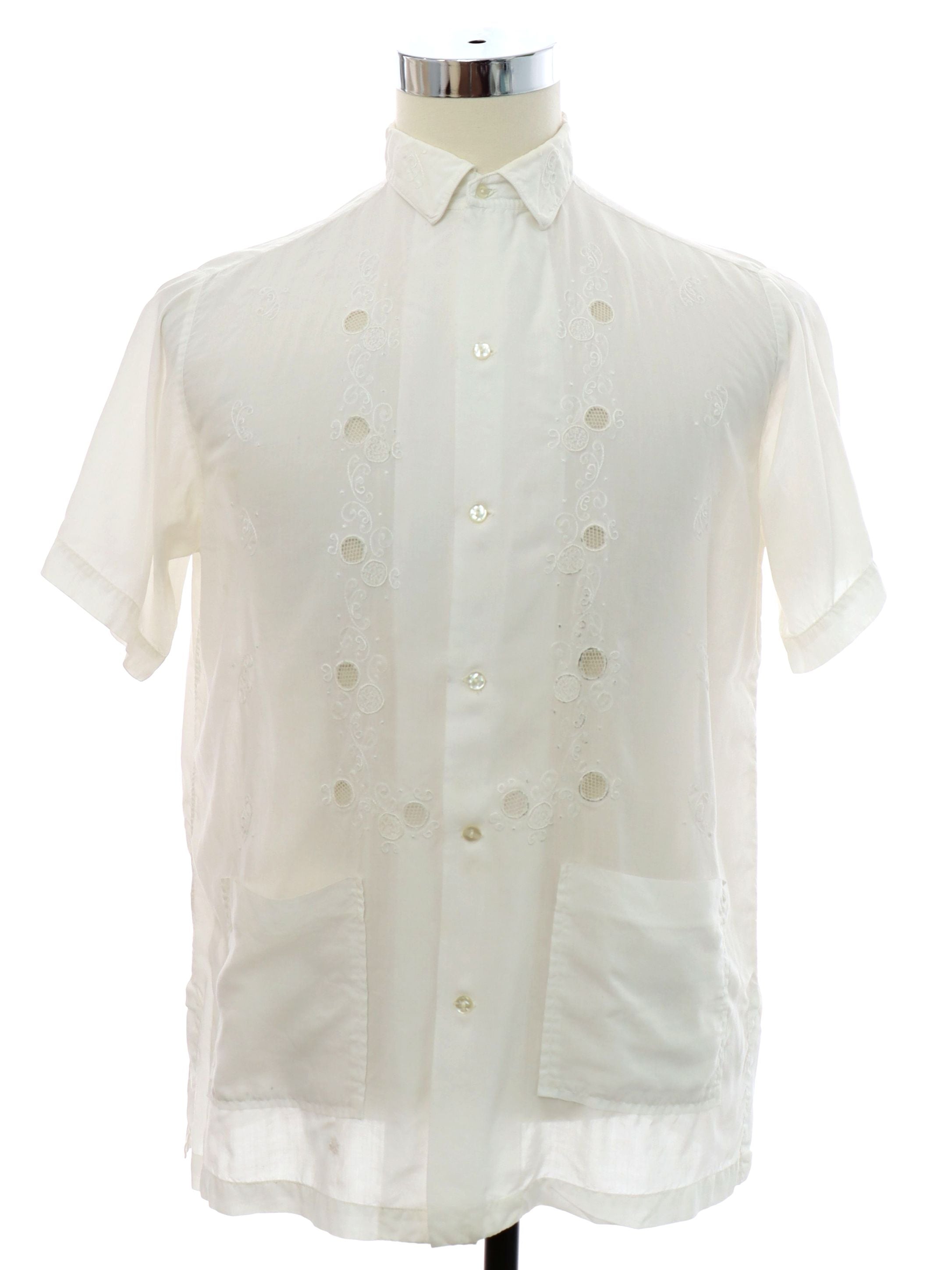 Mens Sheer Resort Wear Shirt
