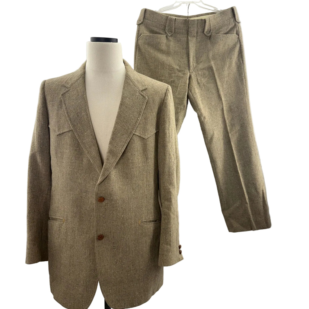 Mens 70s Pendleton Wool Tweed Western Suit