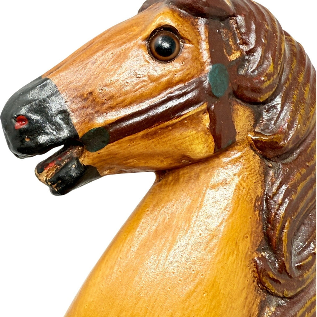 Home 70s Hand Carved Horse Figurine