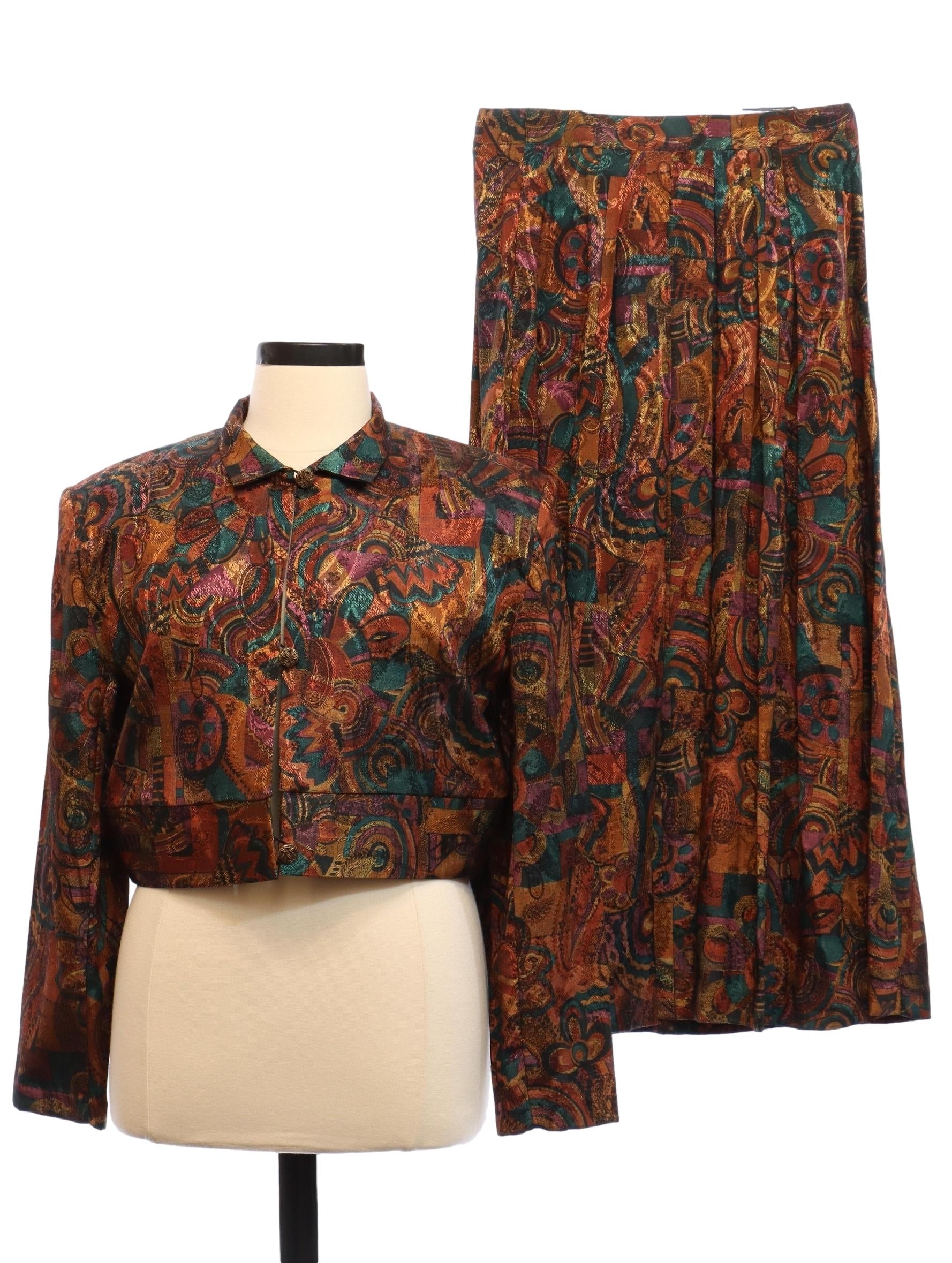 Womens Totally 80s Rayon Suit