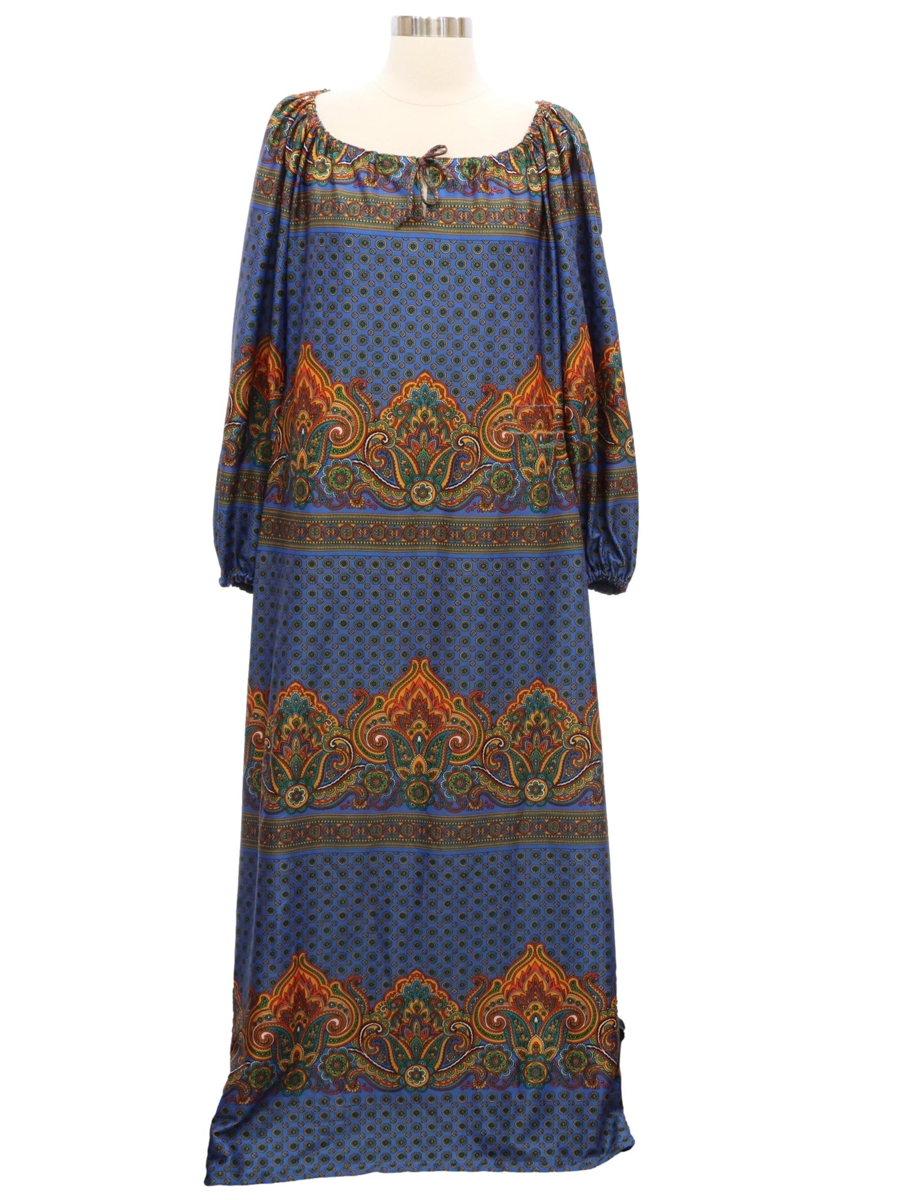 Womens Hippie Style Lounge Dress