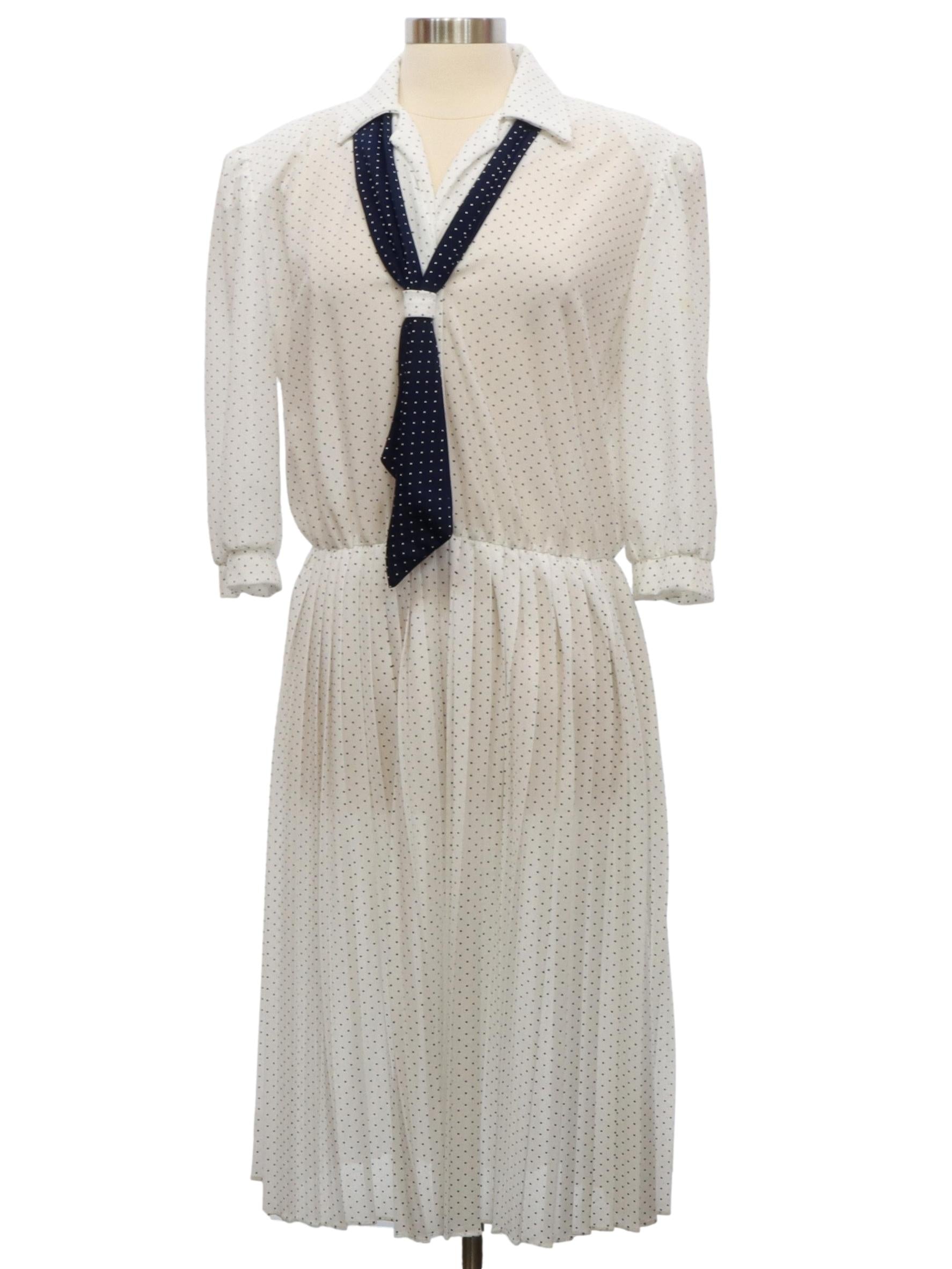 Womens Totally 80s Secretary Style Dress