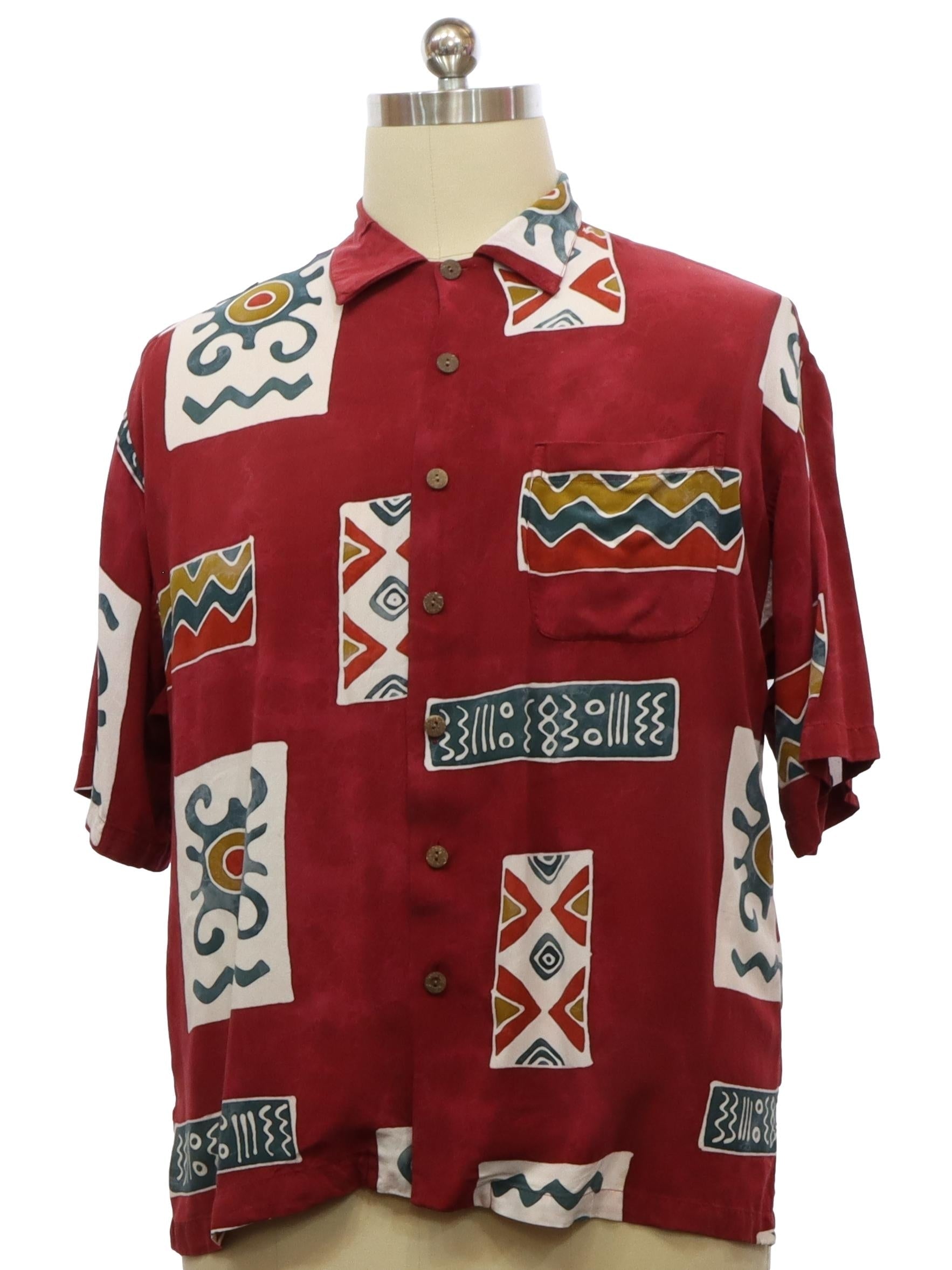 Mens Rayon Hawaiian Shirt