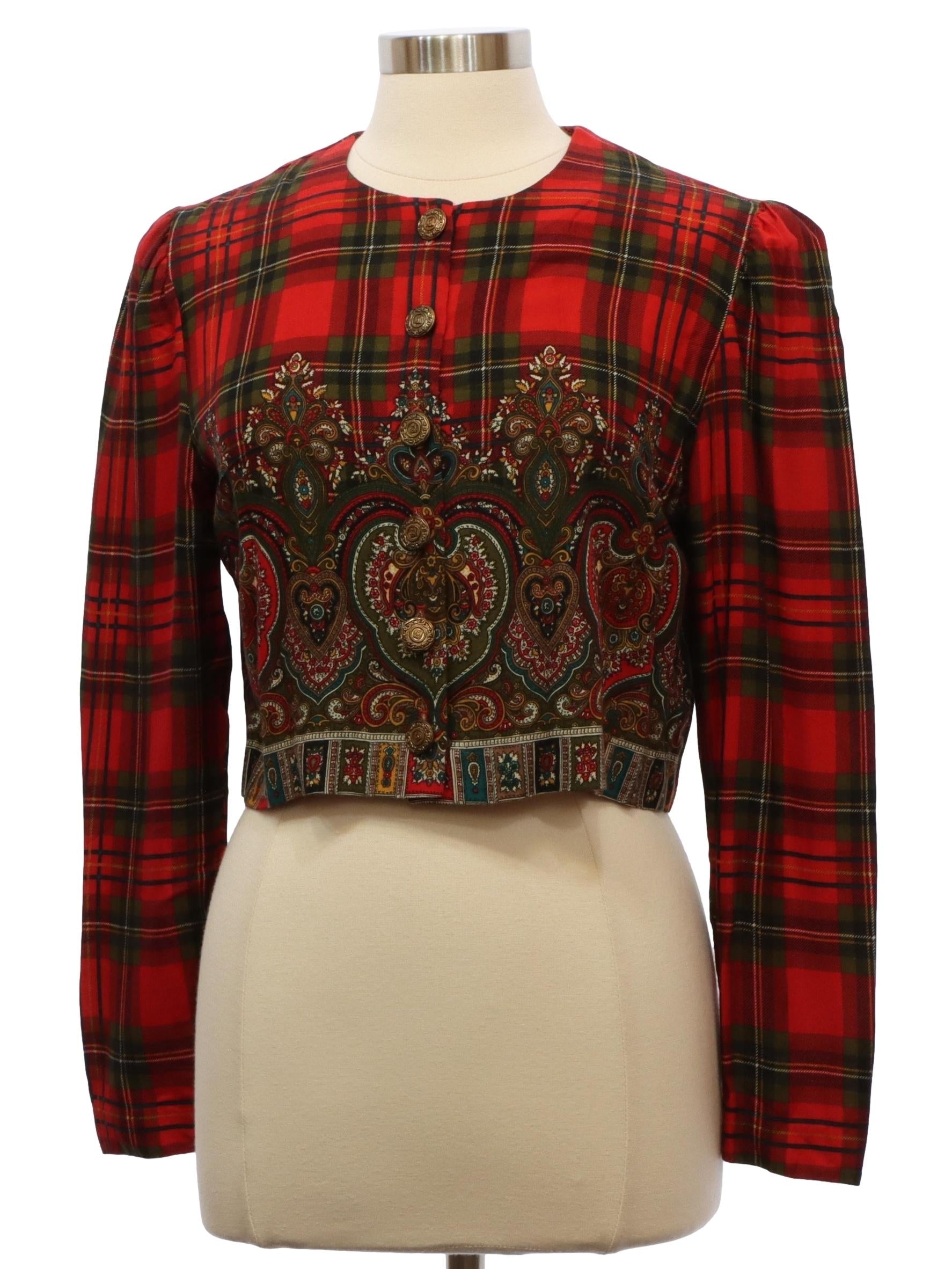 Womens Wicked 90s Plaid Jacket