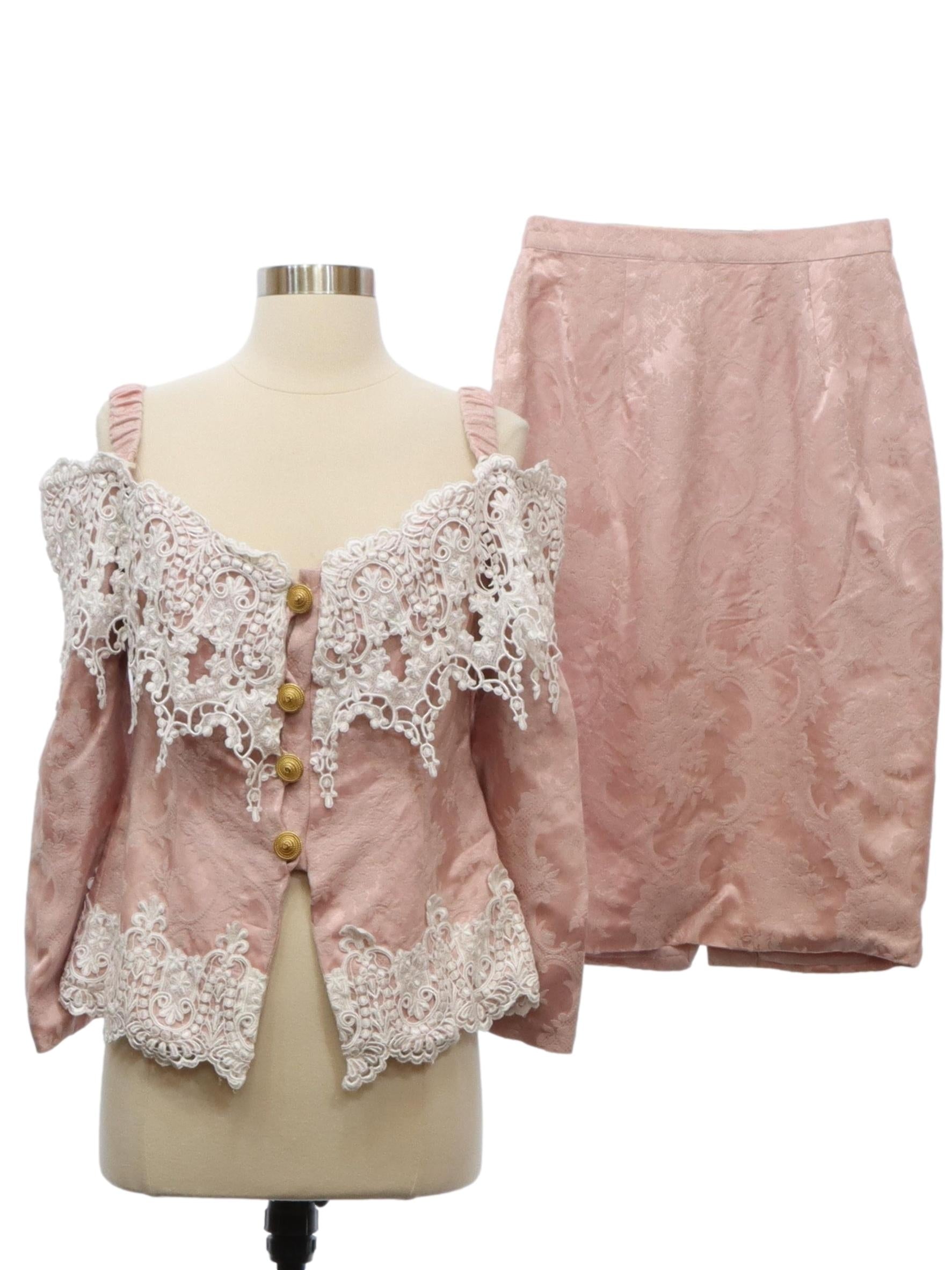 Womens Totally 80s Jessica McClintock Designer Suit