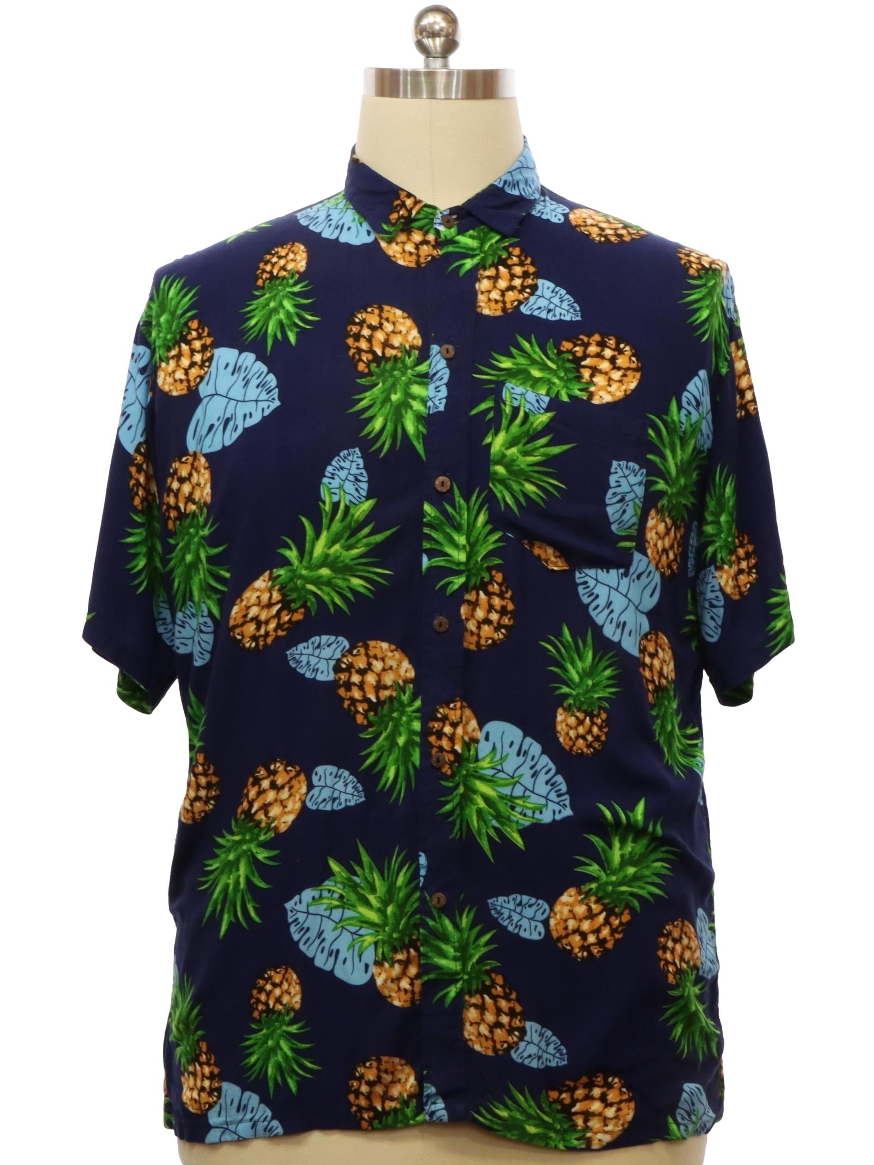 Mens Rayon Hawaiian Shirt
