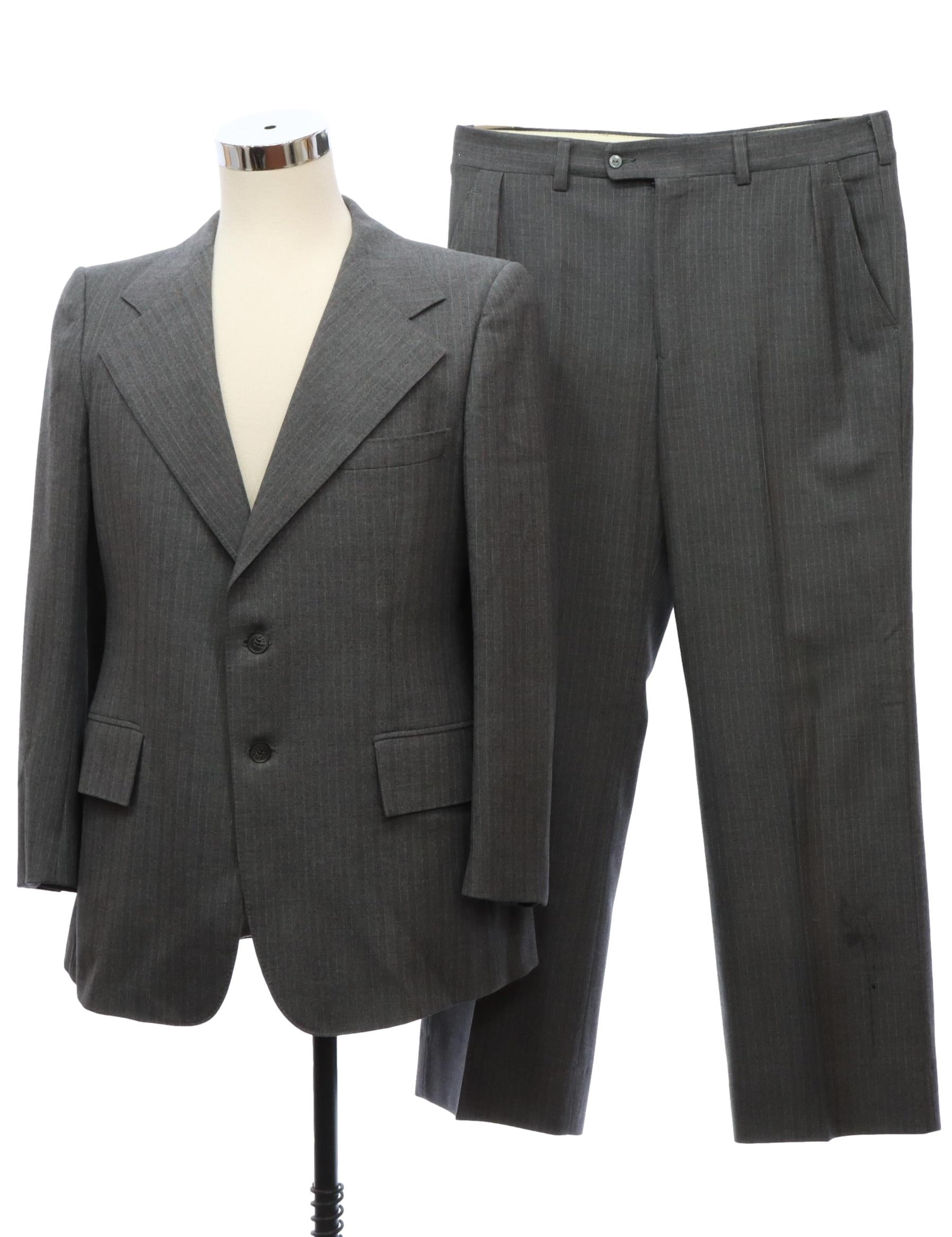 Mens Pierre Cardin Designer Wool Suit