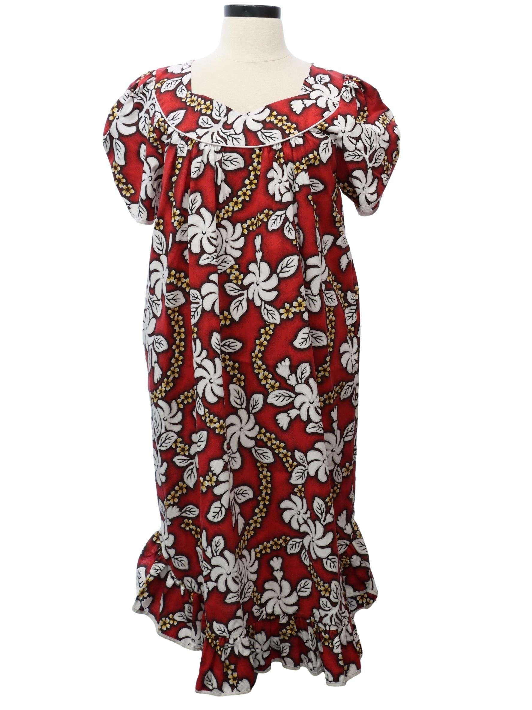Womens Hawaiian MuuMuu Dress