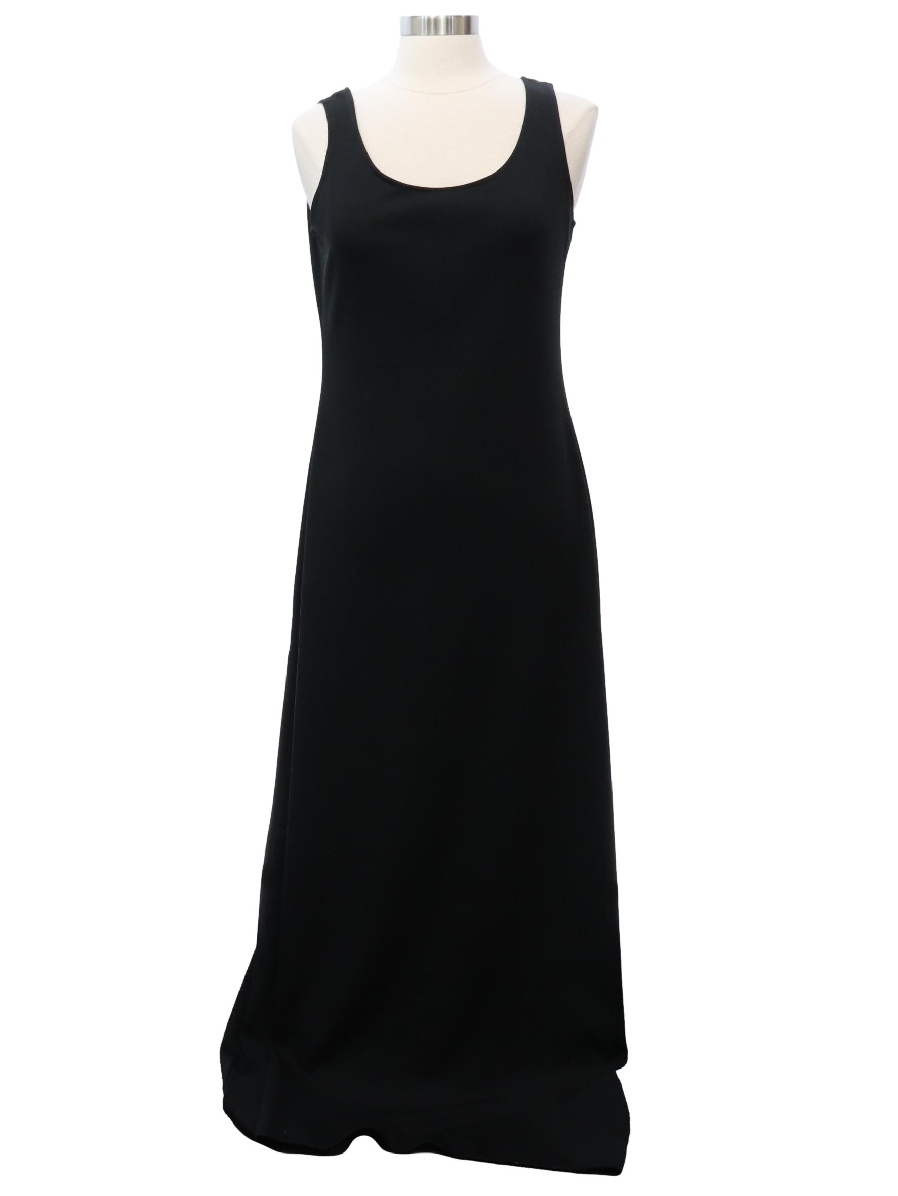 Womens Black Knit Maxi Dress