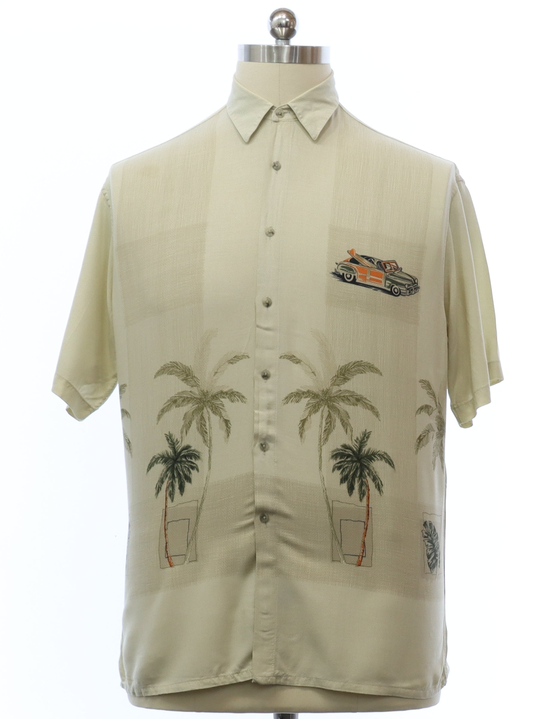 Mens Rayon Hawaiian Shirt
