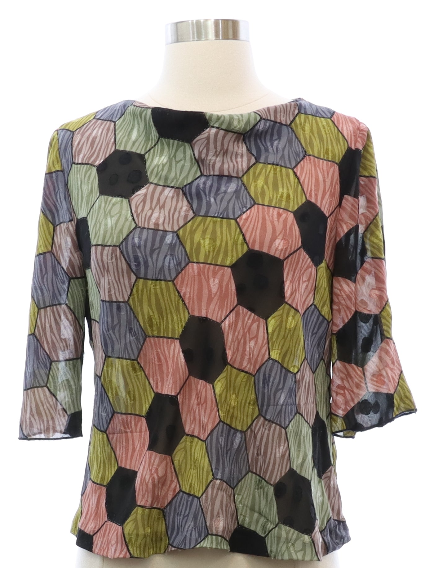 Womens Totally 80s Rayon Blend Shirt