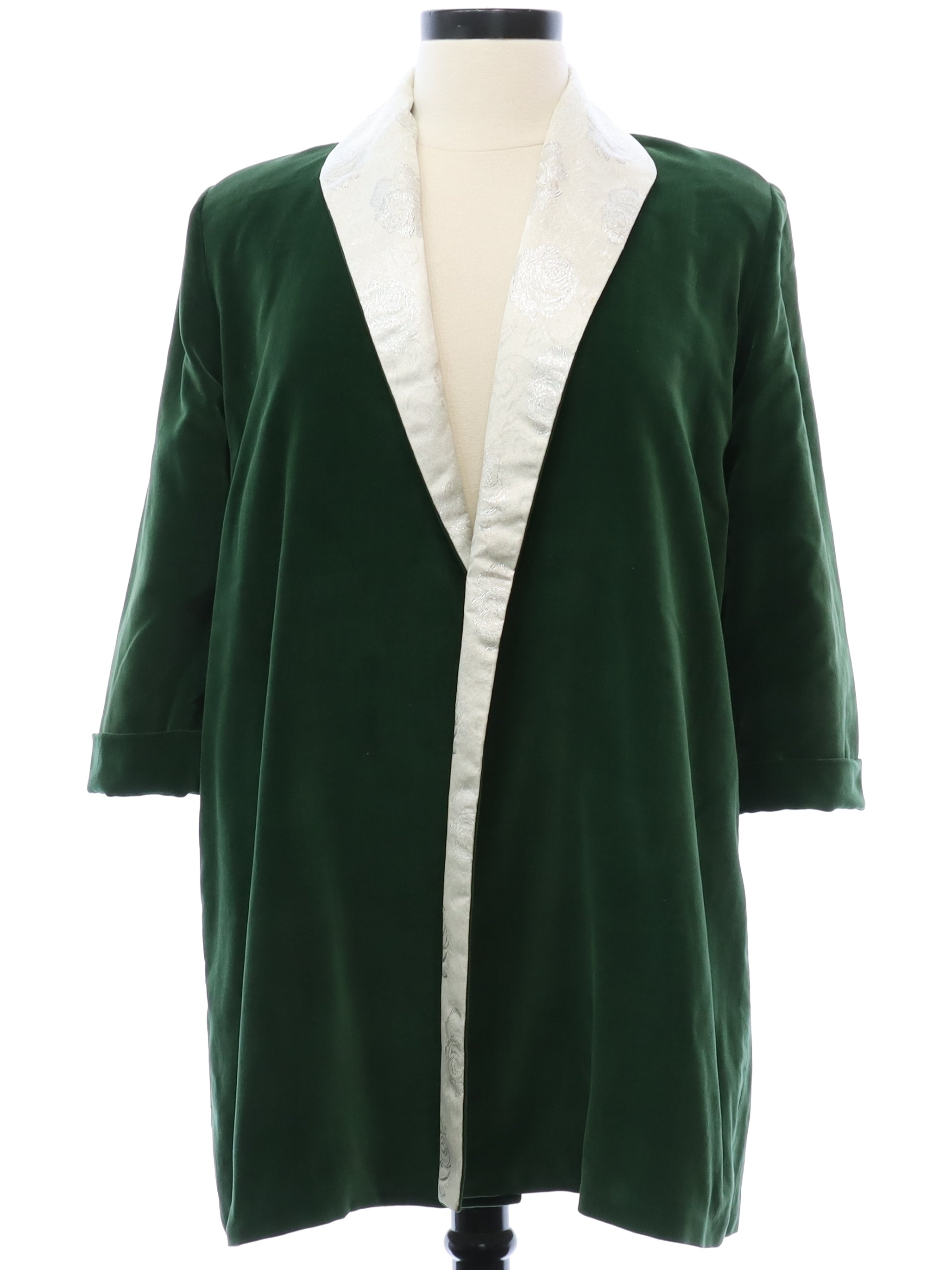 Womens A-Line Velveteen Clutch Jacket