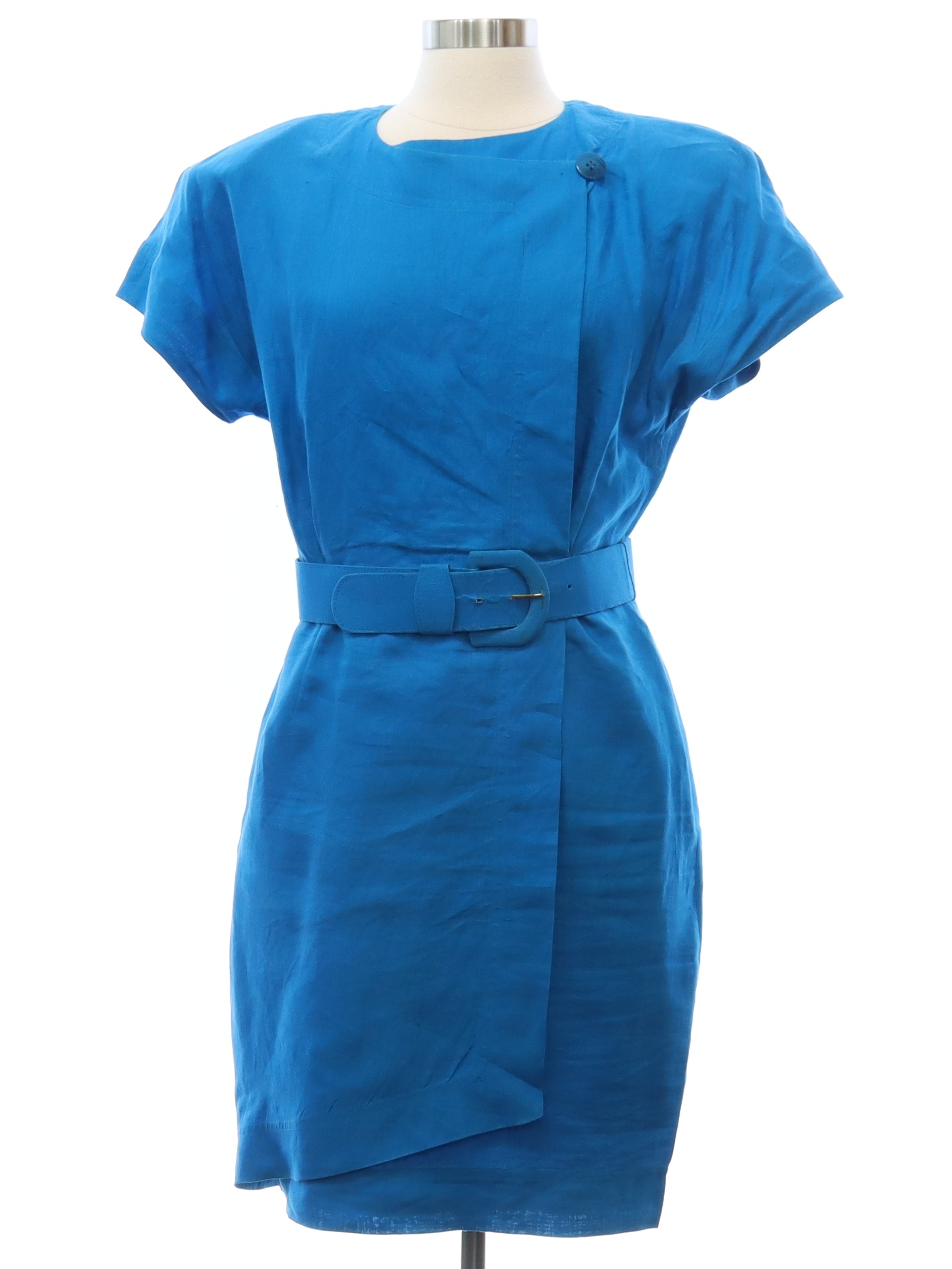 Womens Totally 80s Linen Dress