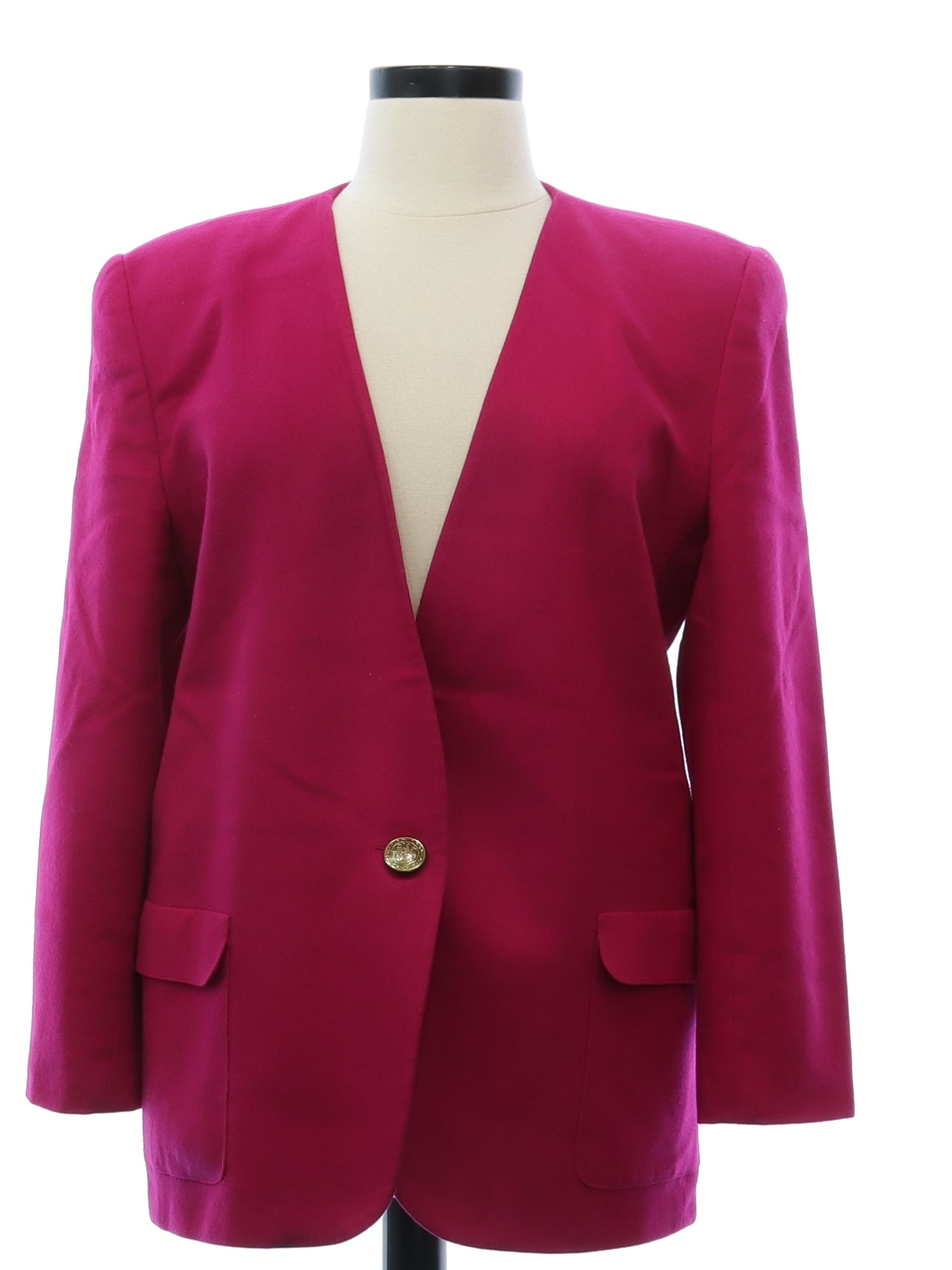 Womens Totally 80s Wool Blazer Jacket