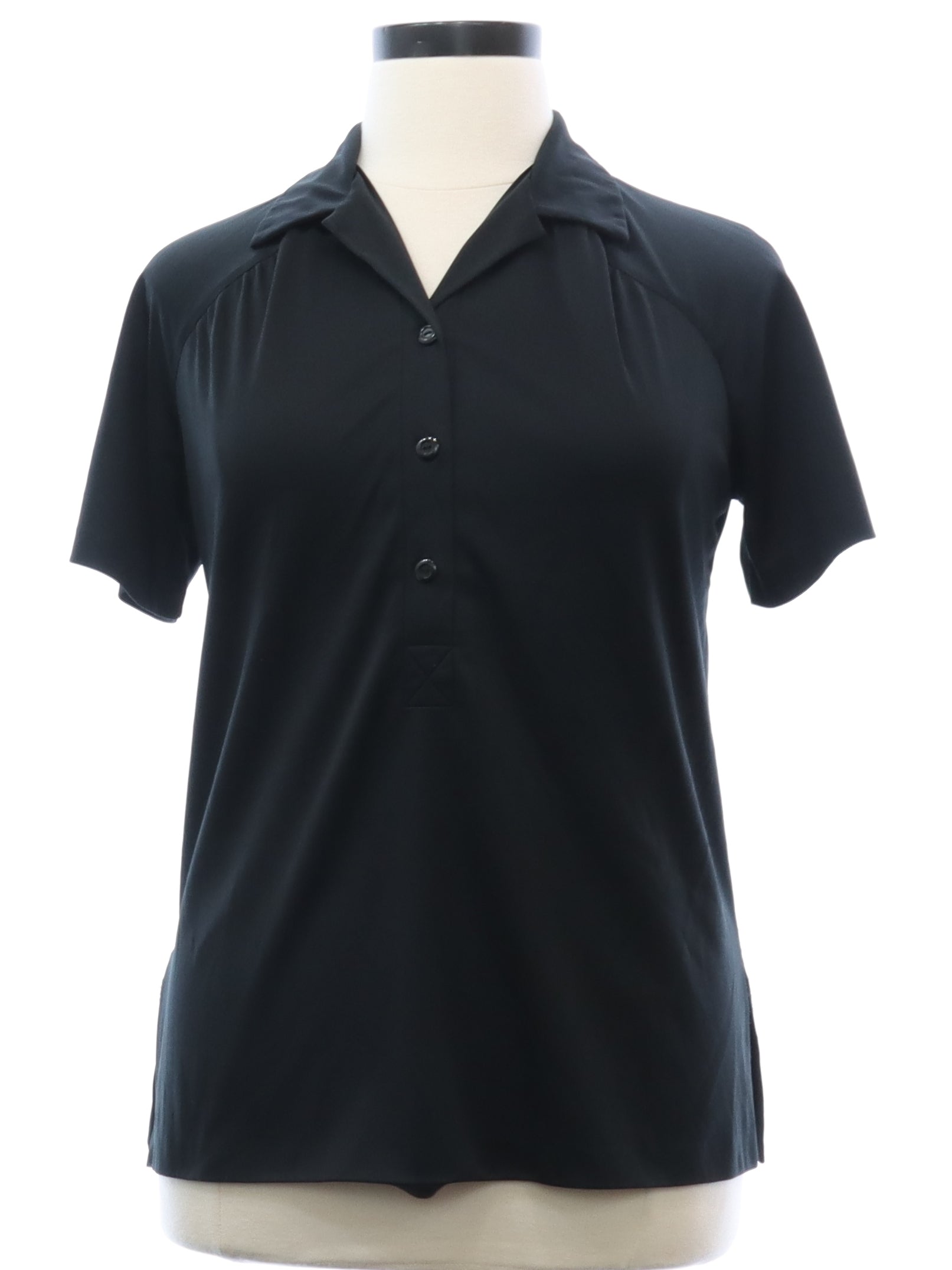 Womens Black Knit Shirt