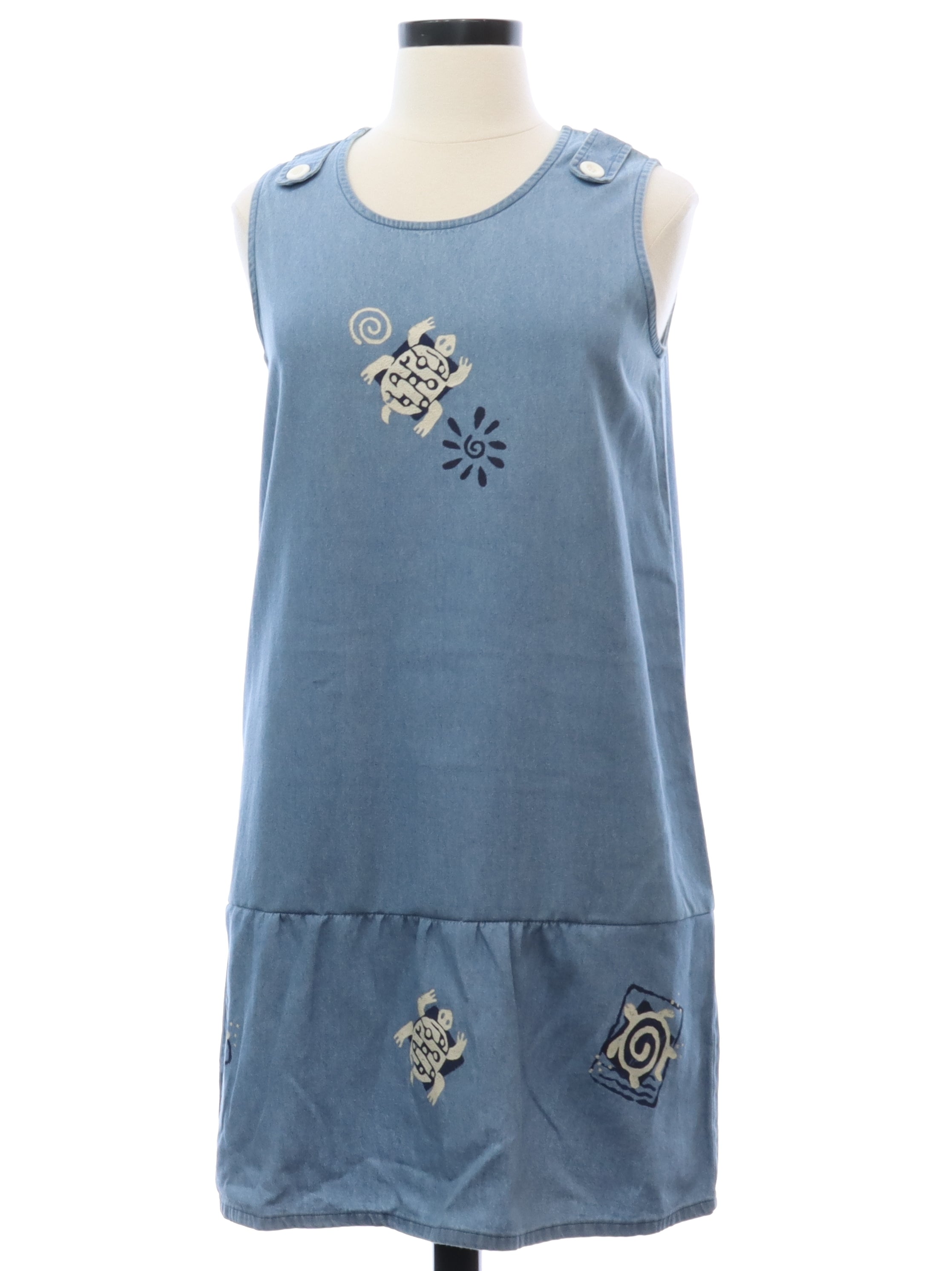 Womens Denim Sun Dress