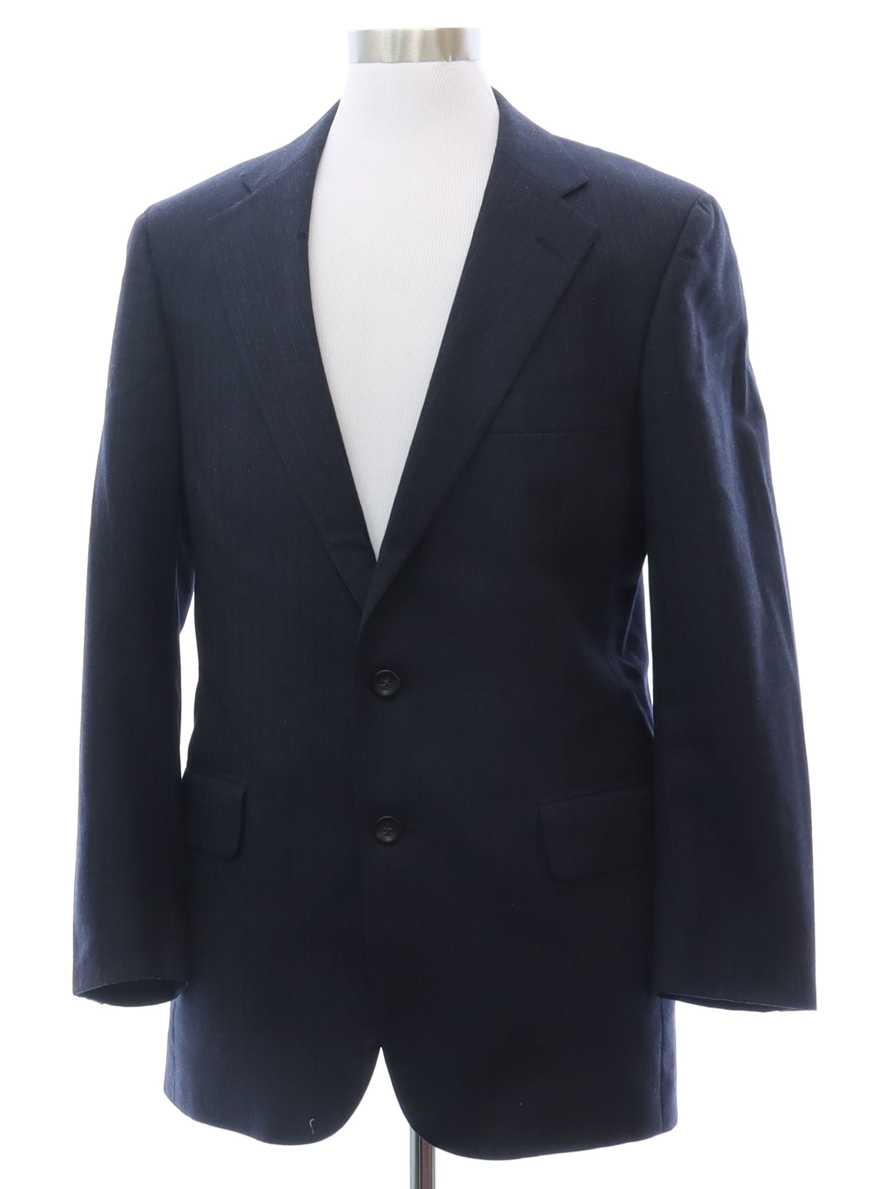 Mens Dark Blue Wool Chaps by Ralph Lauren Blazer Style Sport Coat Jacket