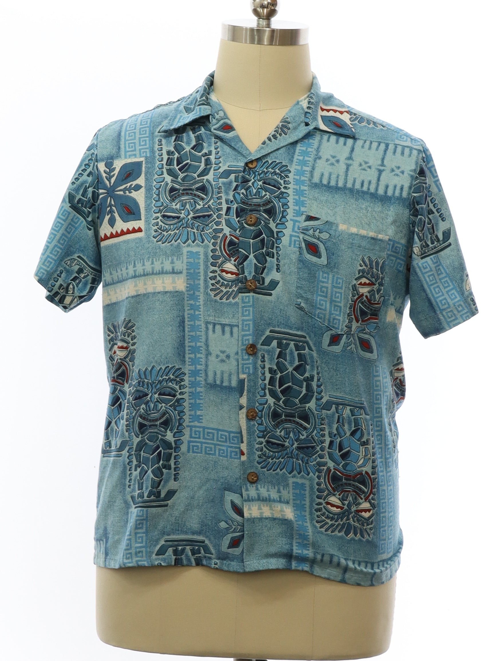 Mens Rayon Blend Hawaiian Shirt