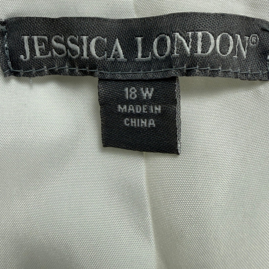 Vintage Y2K Jessica London White 2 Piece Pant Suit Plus Size Women's 18W