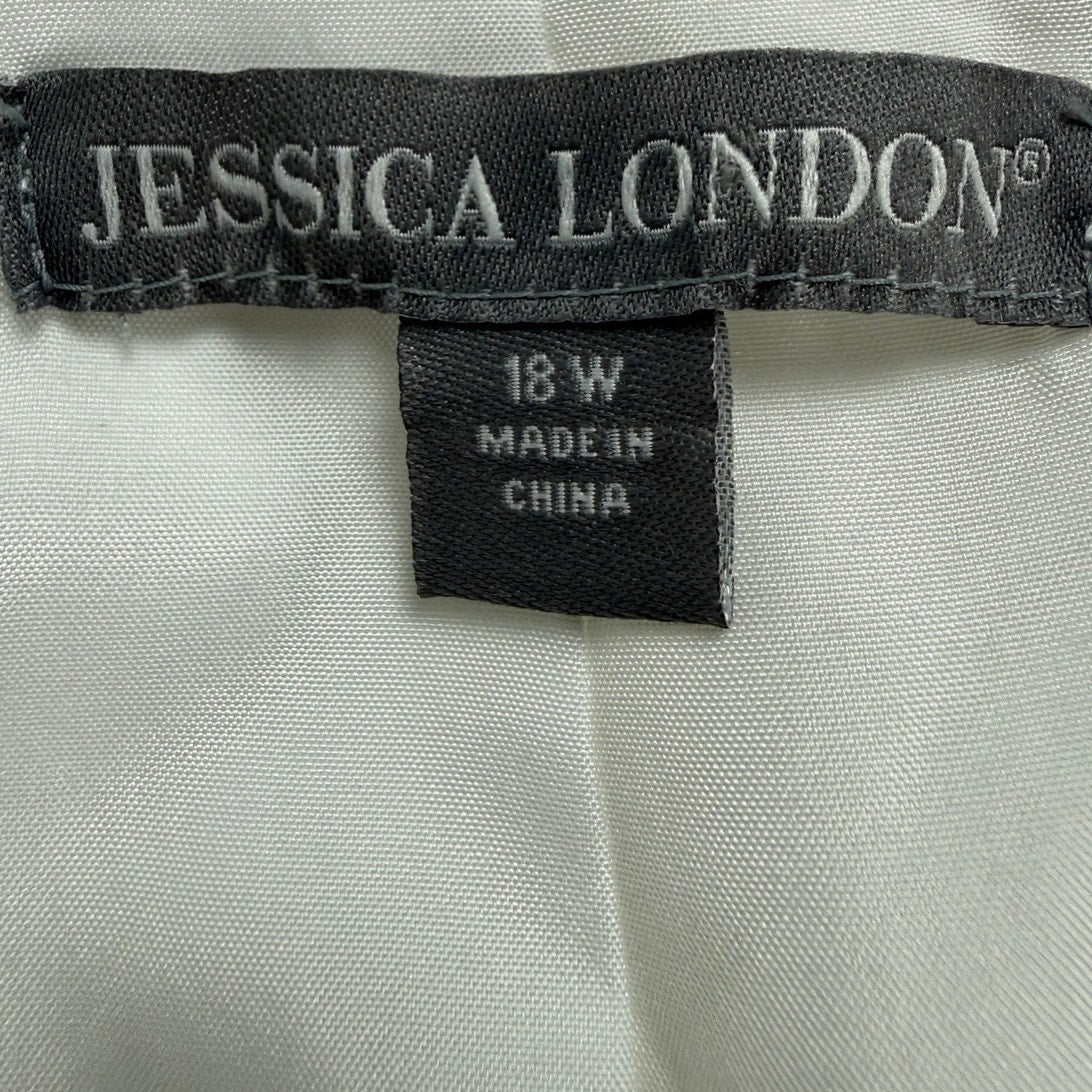 Vintage Y2K Jessica London White 2 Piece Pant Suit Plus Size Women's 18W