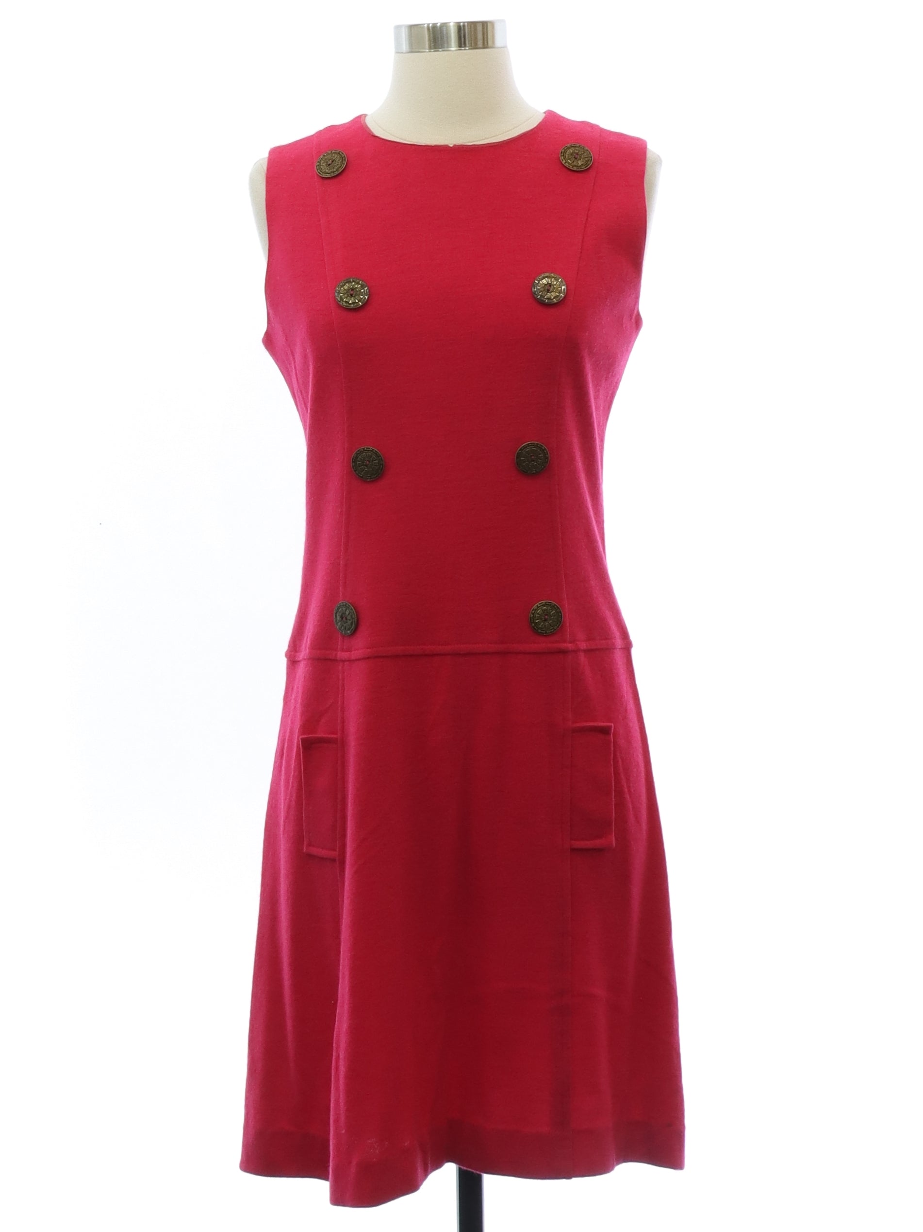 Womens Charles F Berg Designer Mod Knit Dress