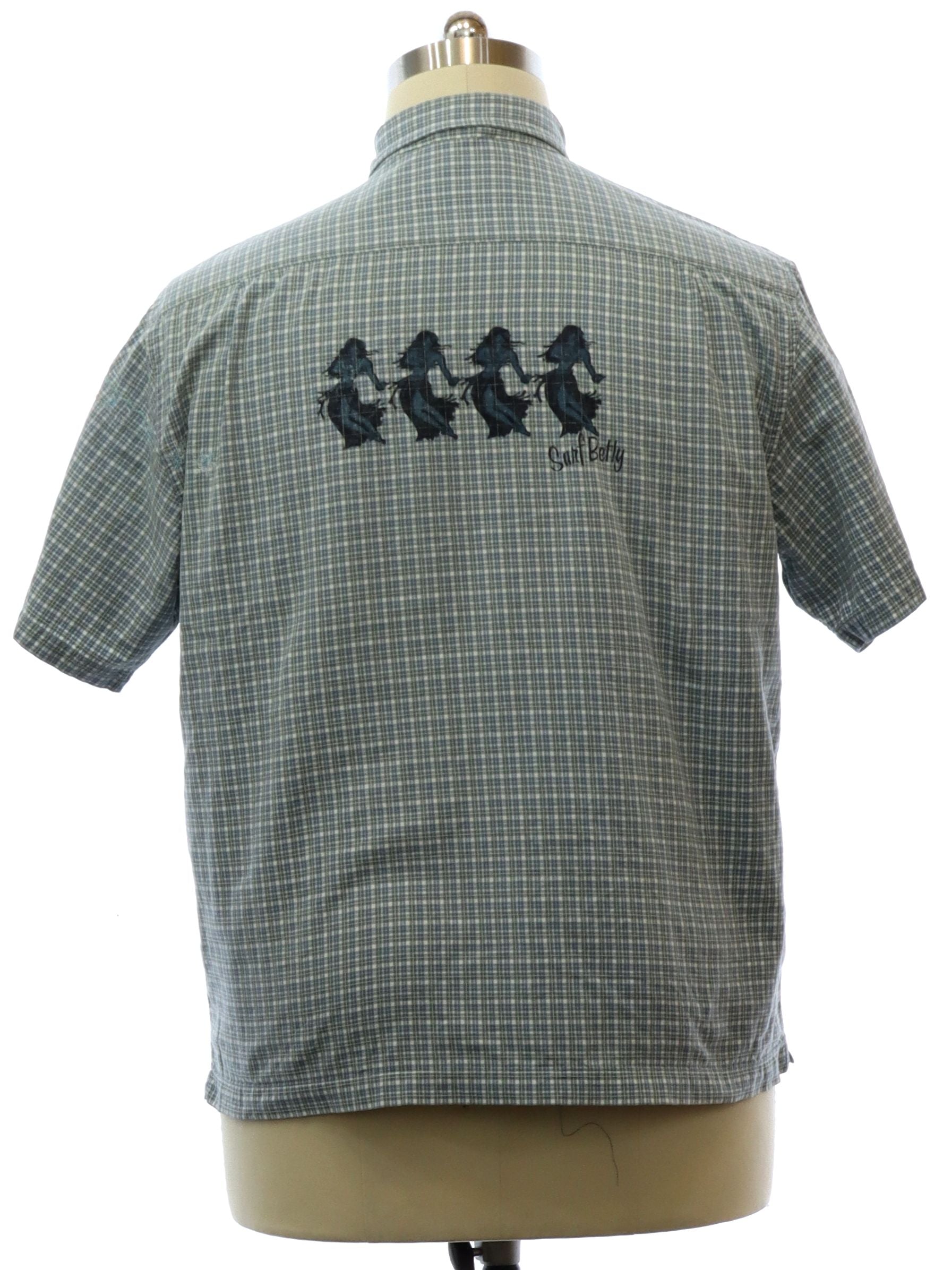 Mens Snowflake Embroidered Hula Shirt