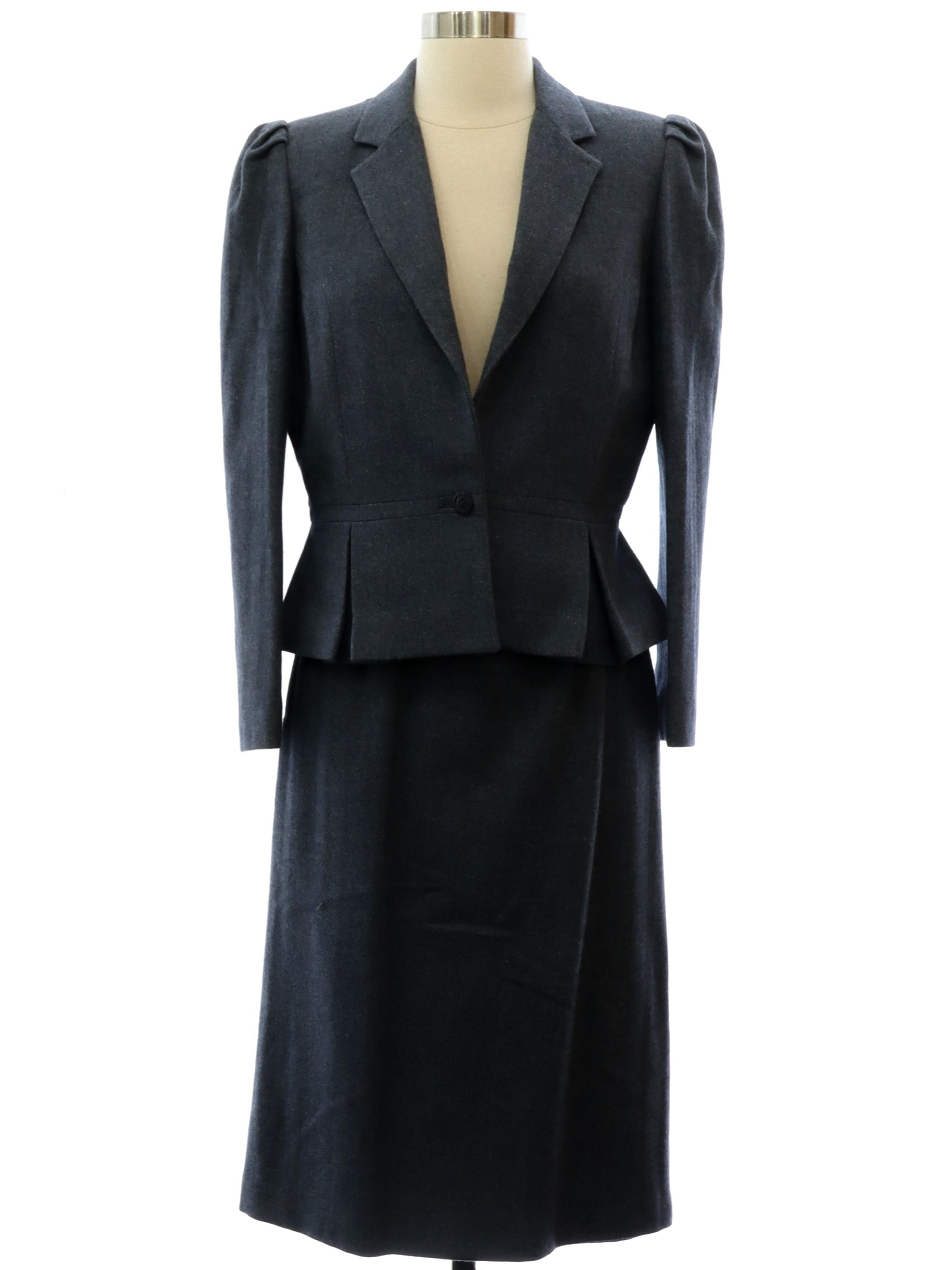 Womens Wool Blend Suit