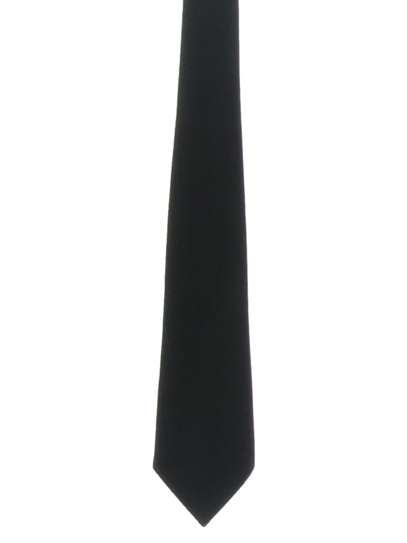 Mens Black Wide Necktie