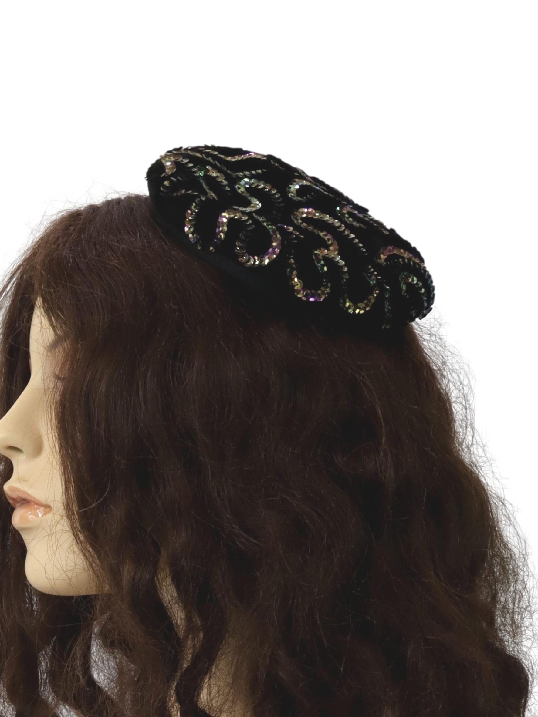 Womens Accessories - Velvet Fascinator Hat