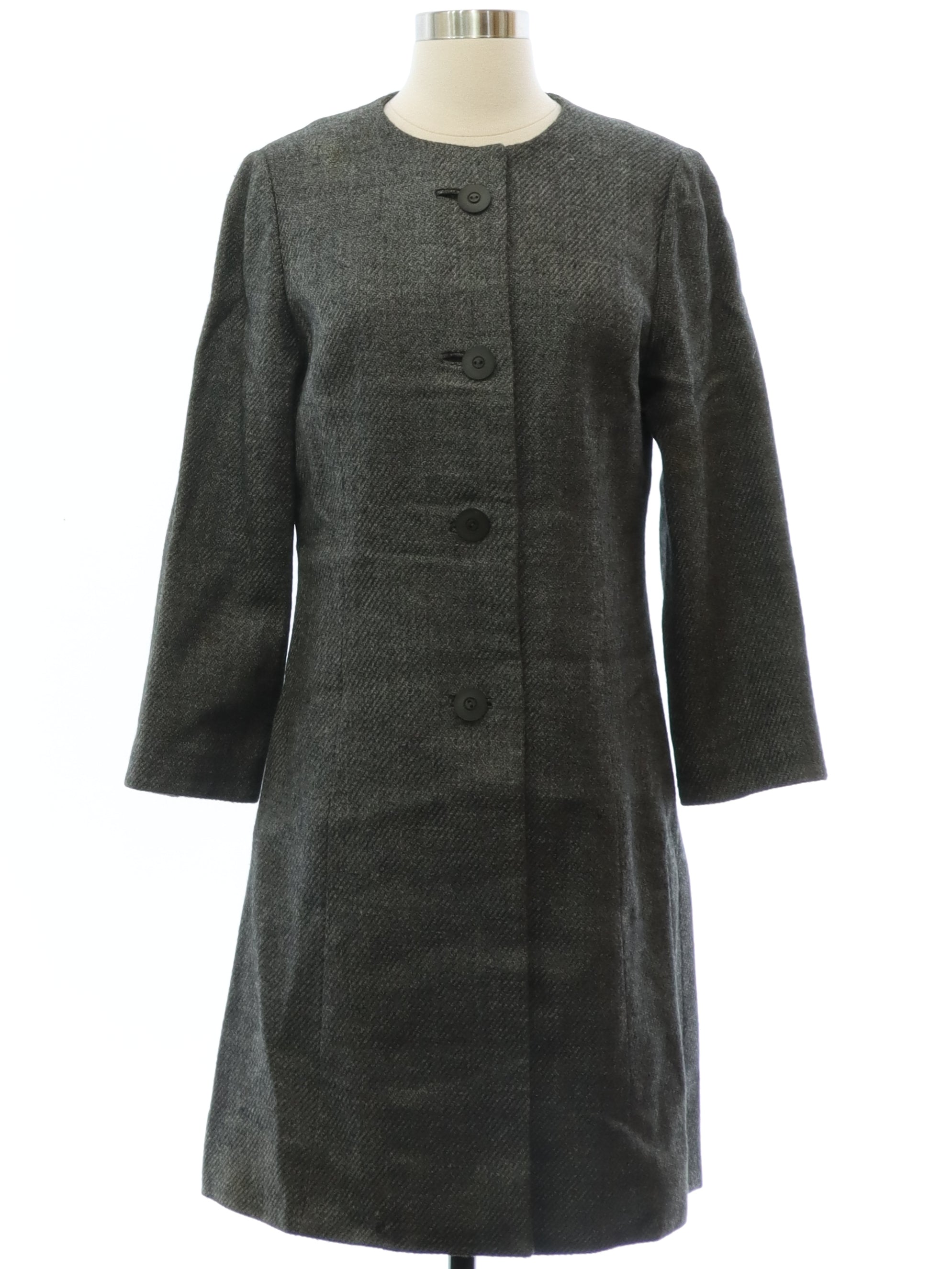 Womens Blended Wool Coat Jacket
