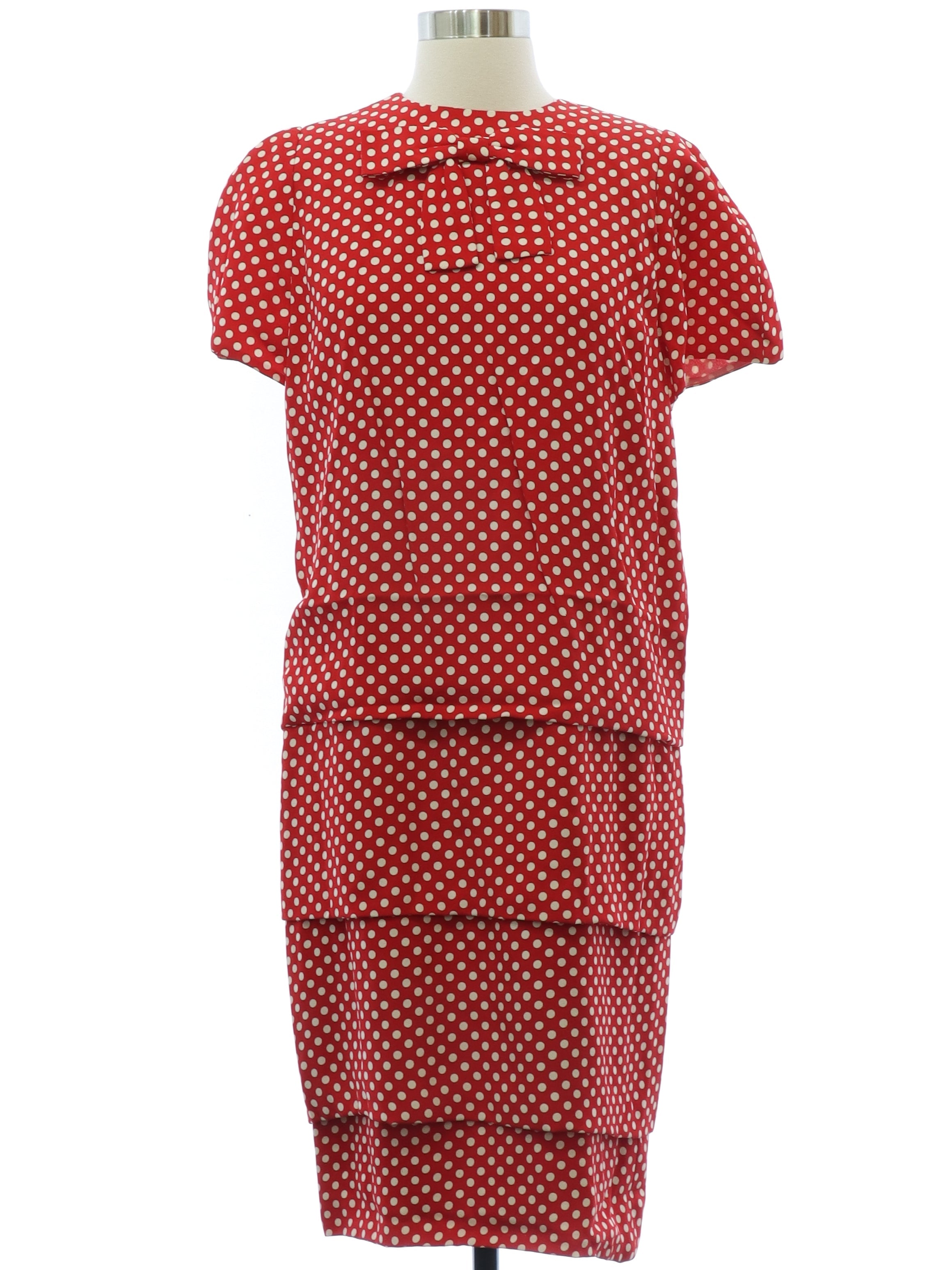 Womens Albert Nippon Designer Totally 80s Rayon Dress