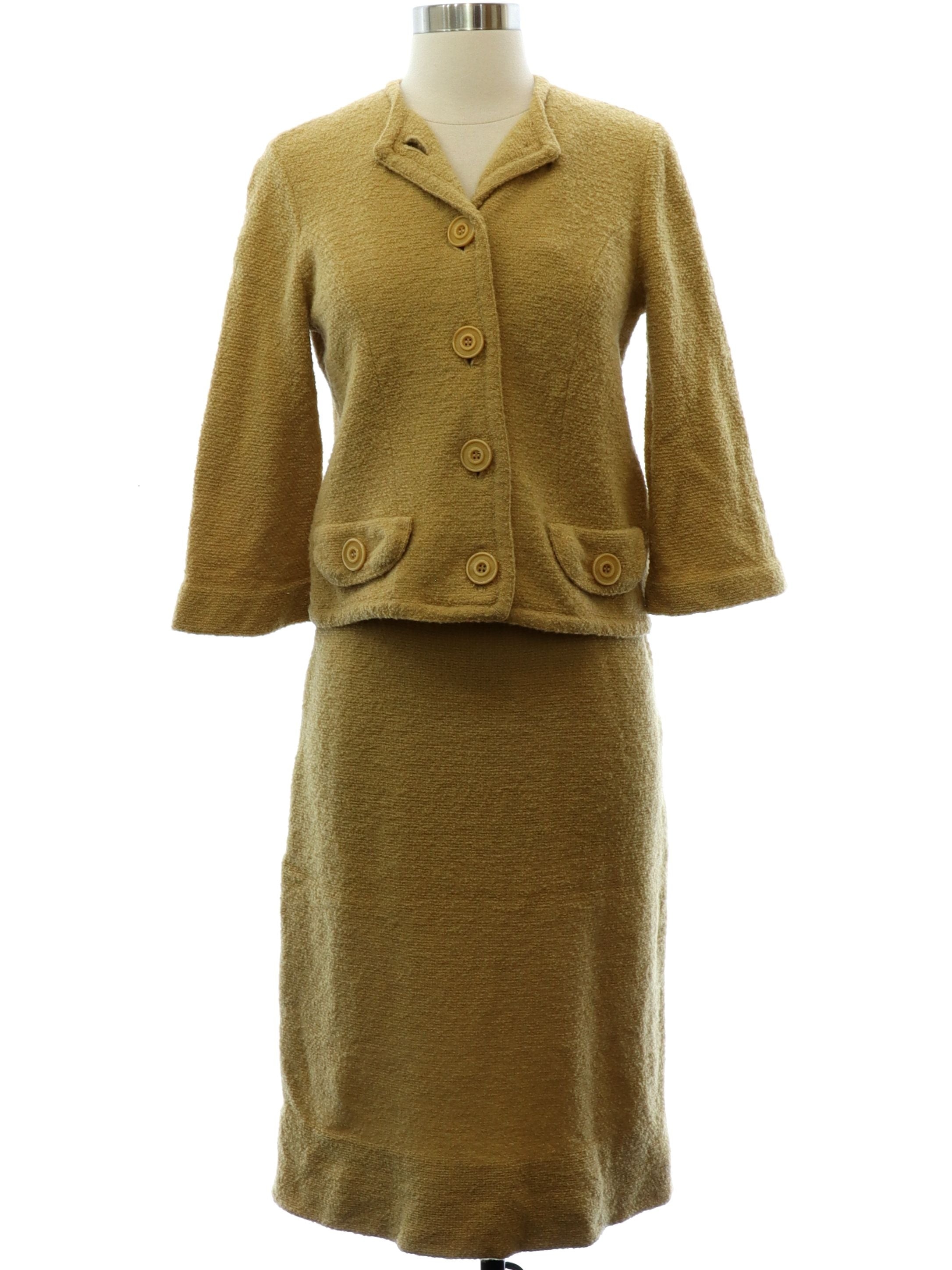 Womens Barbara Carol Mod Knit Suit
