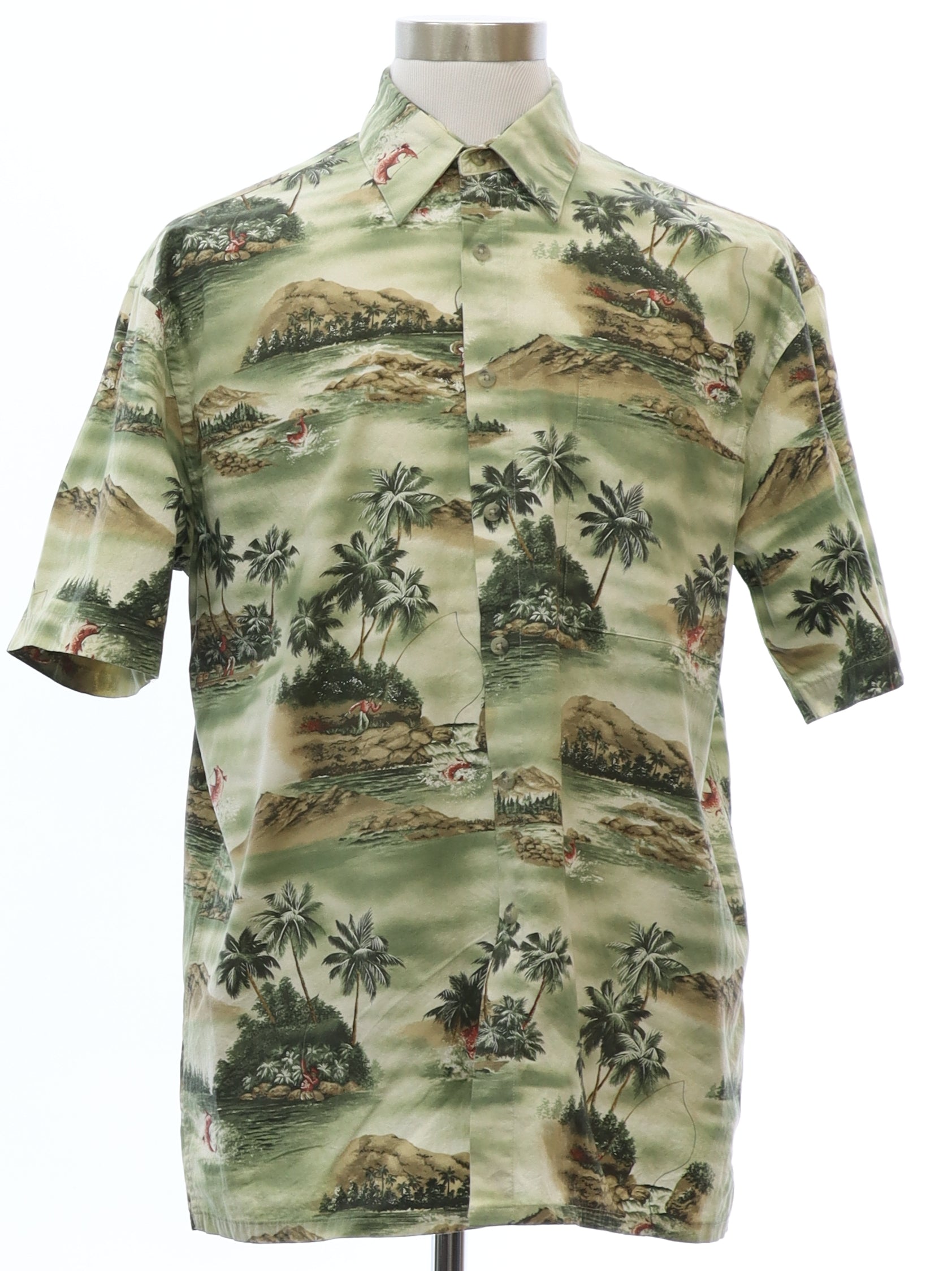 Mens Rayon Hawaiian Shirt