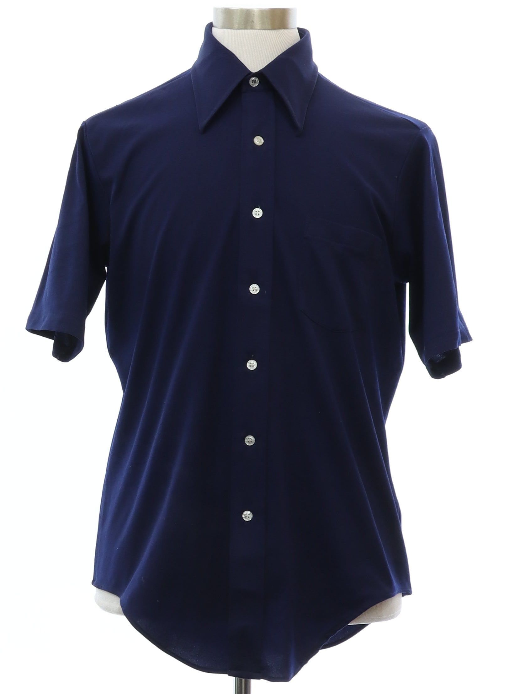 Mens Solid Disco Shirt