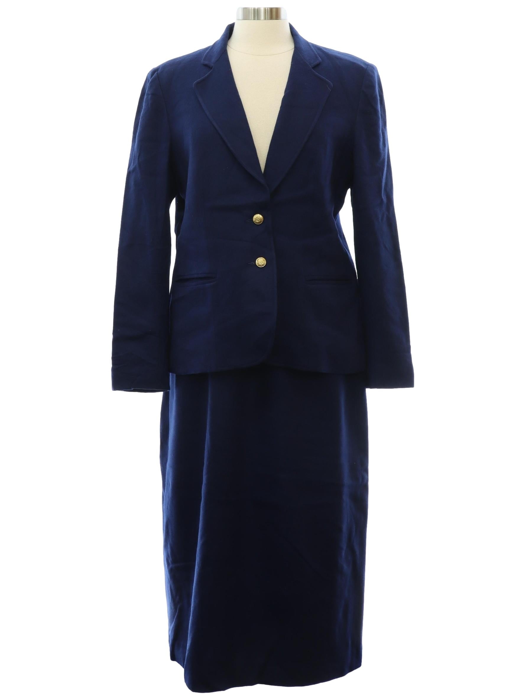 Womens Wool Secretary Suit