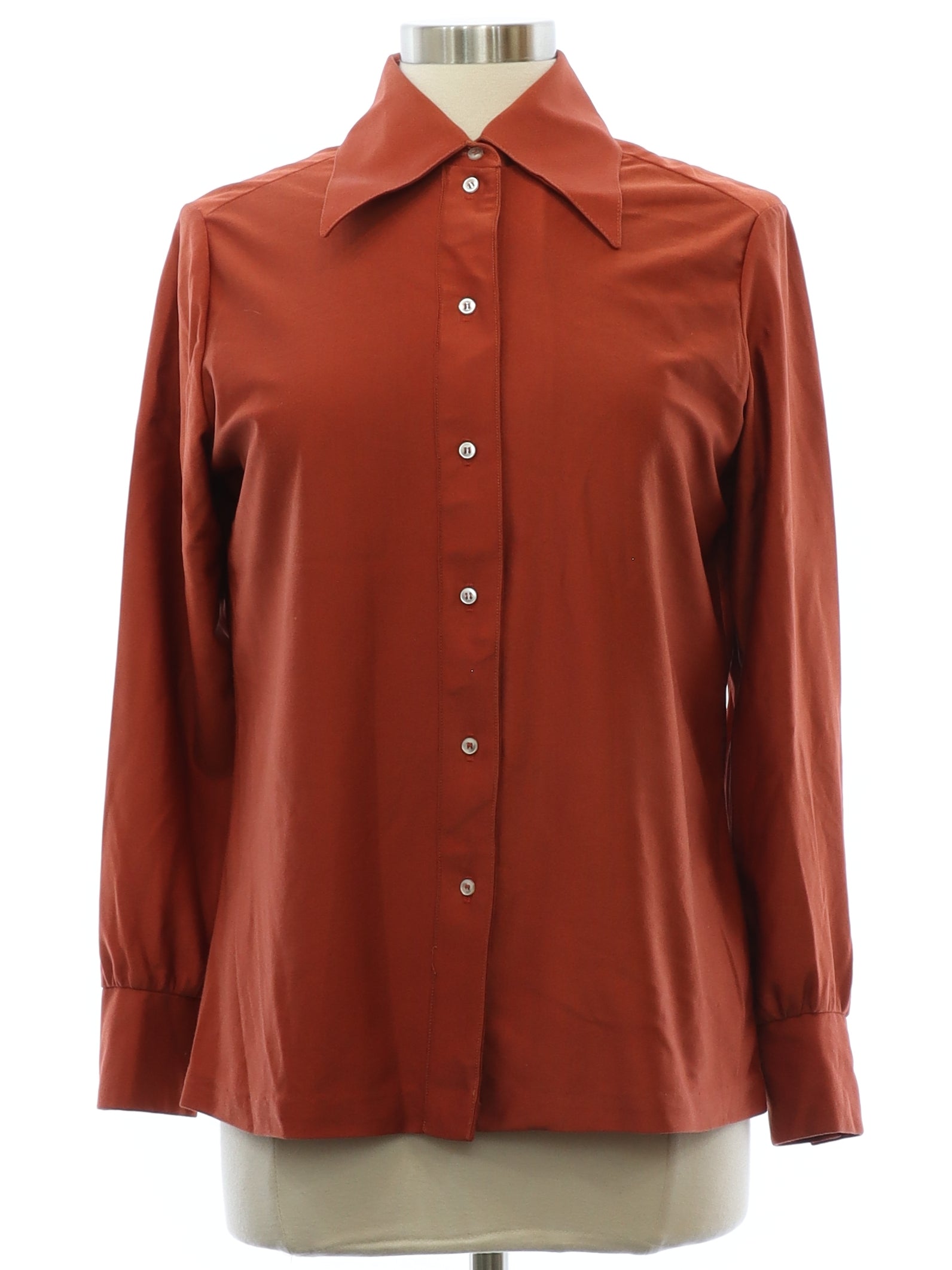Womens Solid Disco Shirt