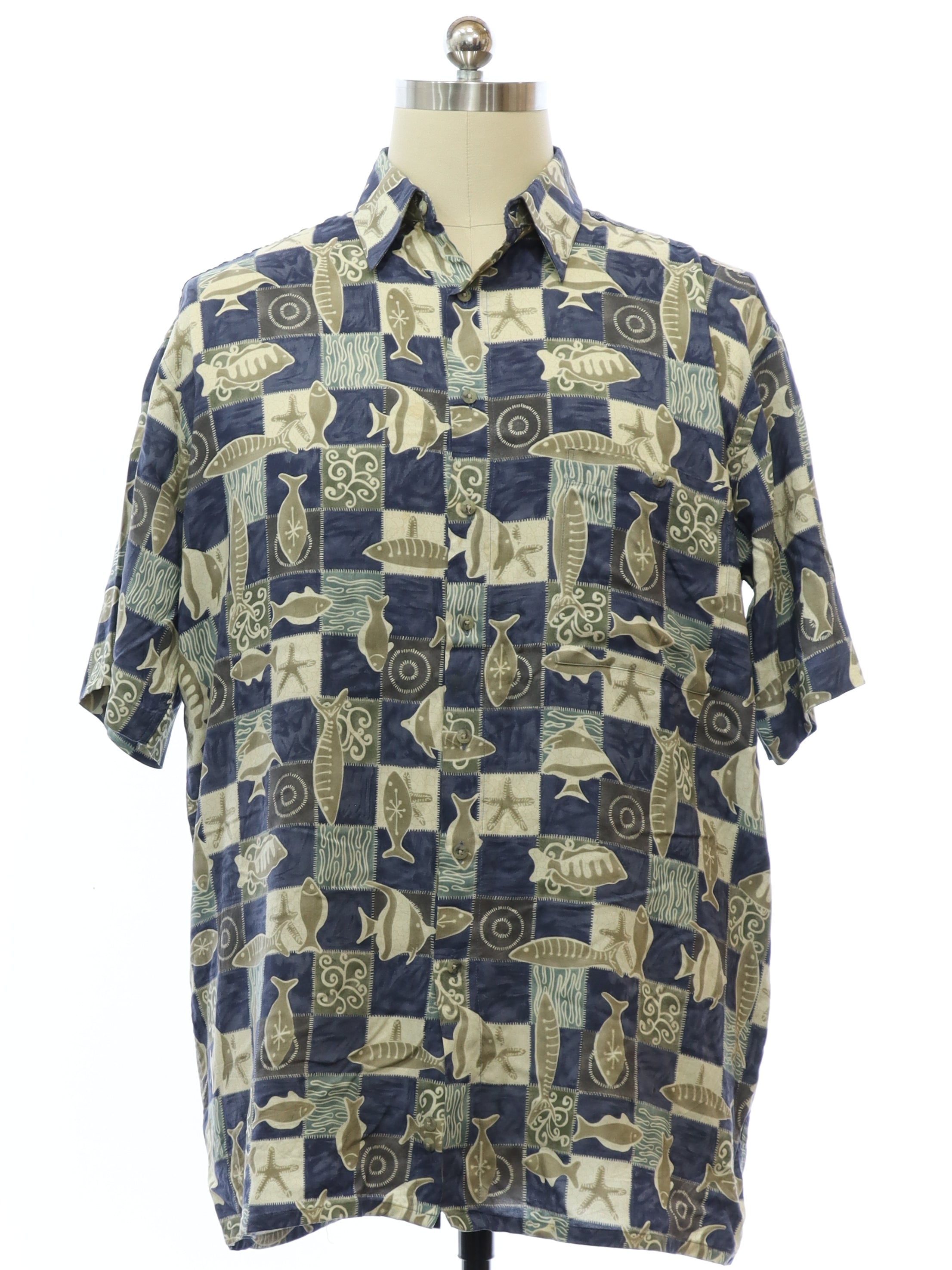 Mens Rayon Hawaiian Shirt