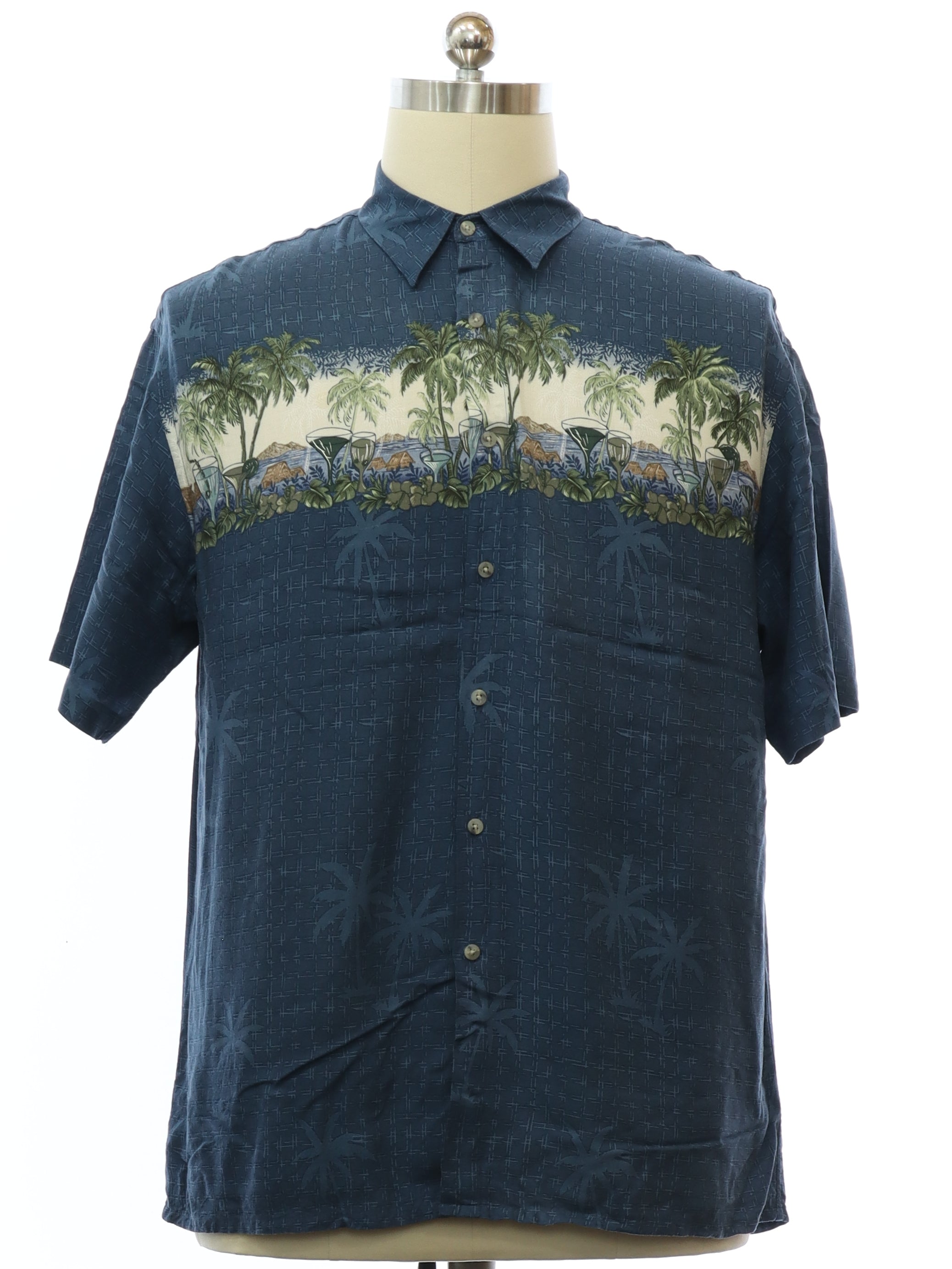 Mens Rayon Hawaiian Shirt