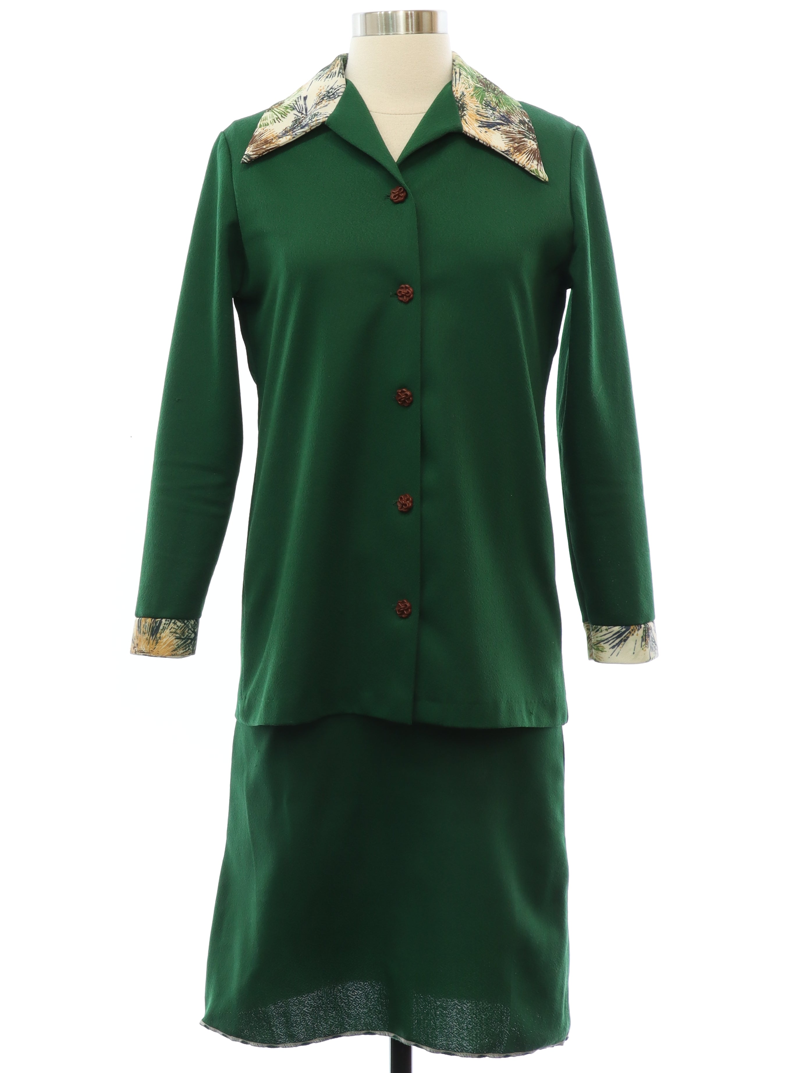 Womens Mod Two Piece Set Knit Dress