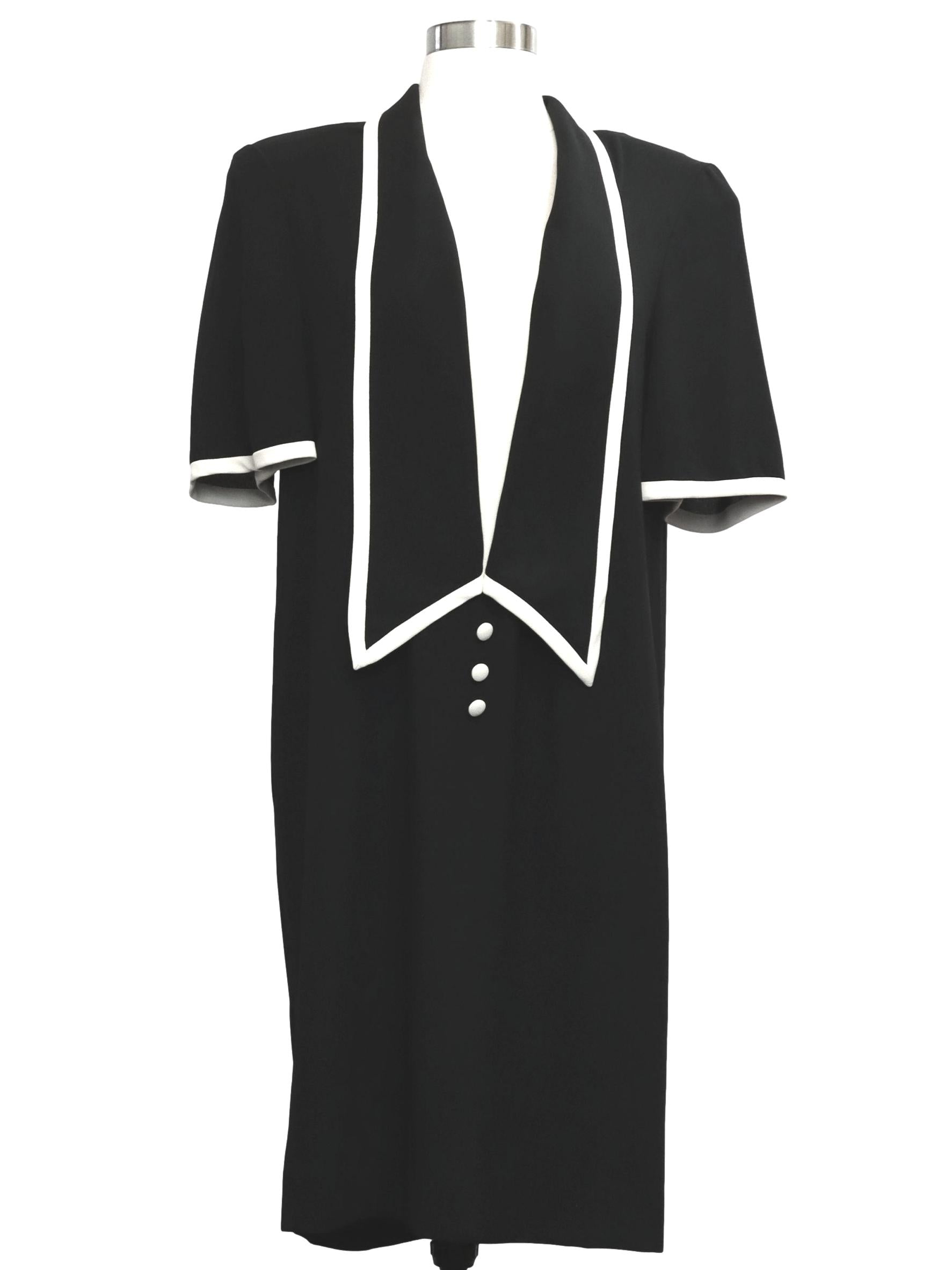 Womens Totally 80s David Warren Designer Dress