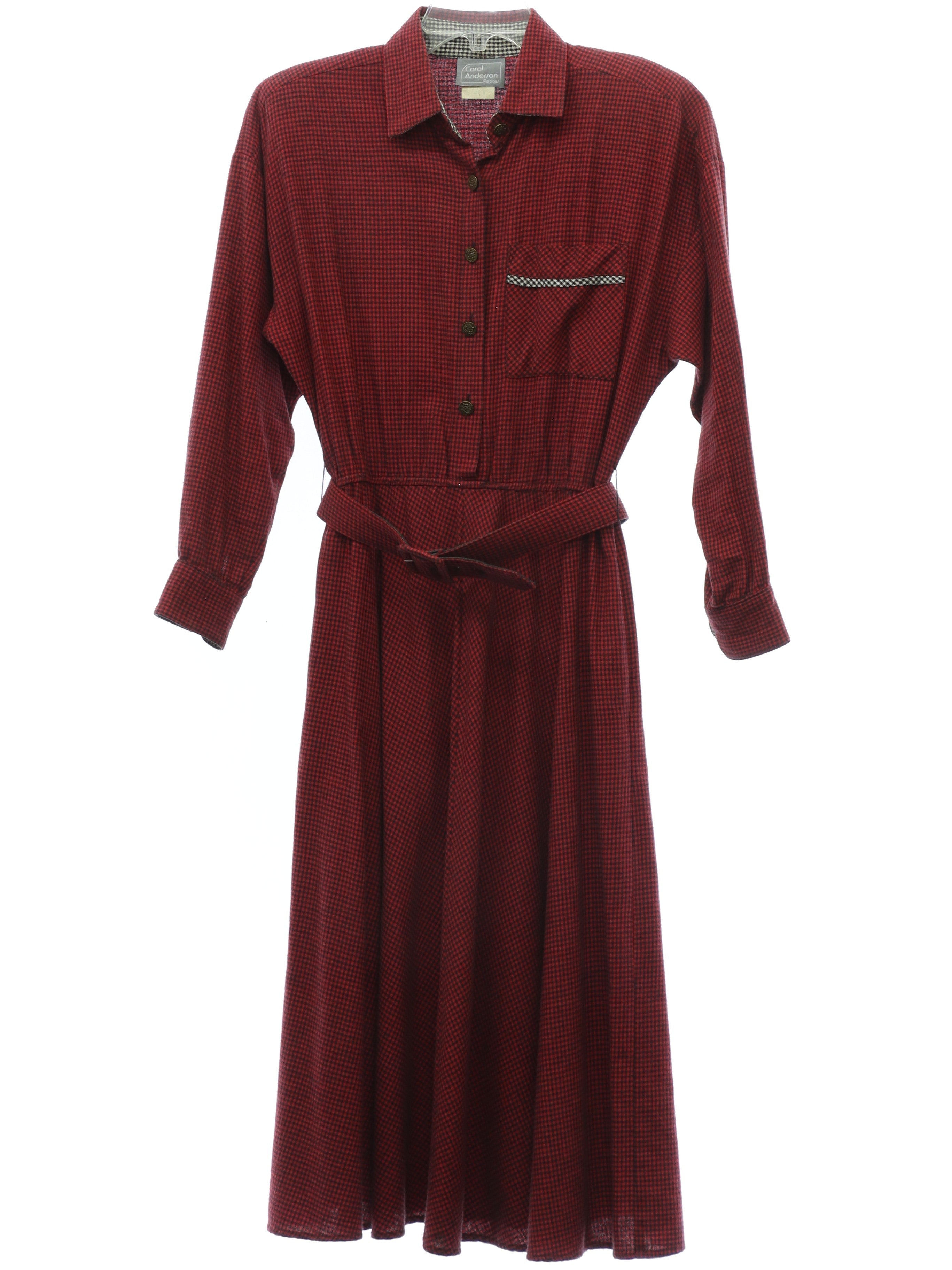 Womens Totally 80s Cotton Flannel Dress