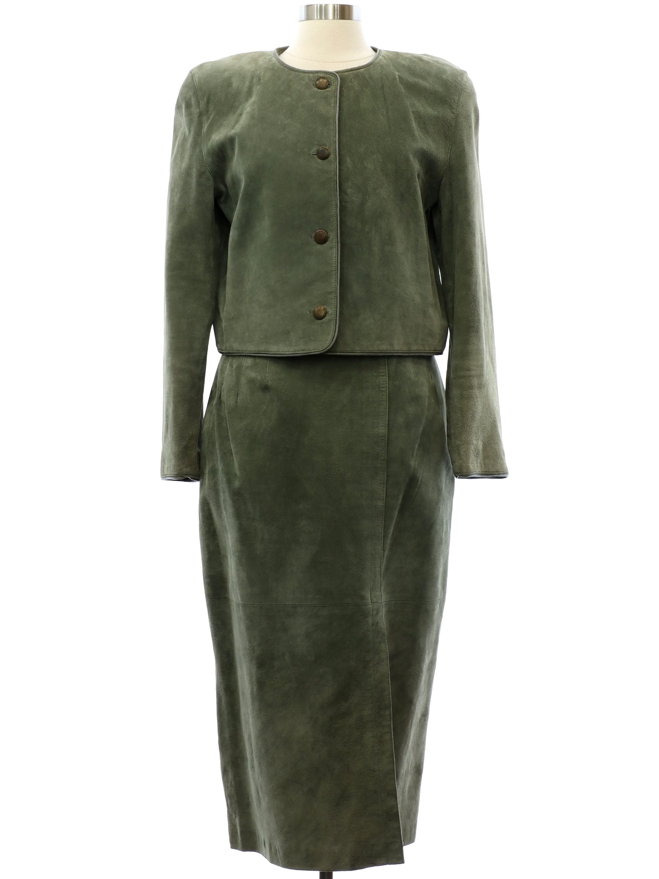 Womens Totally 80s Suede Suit