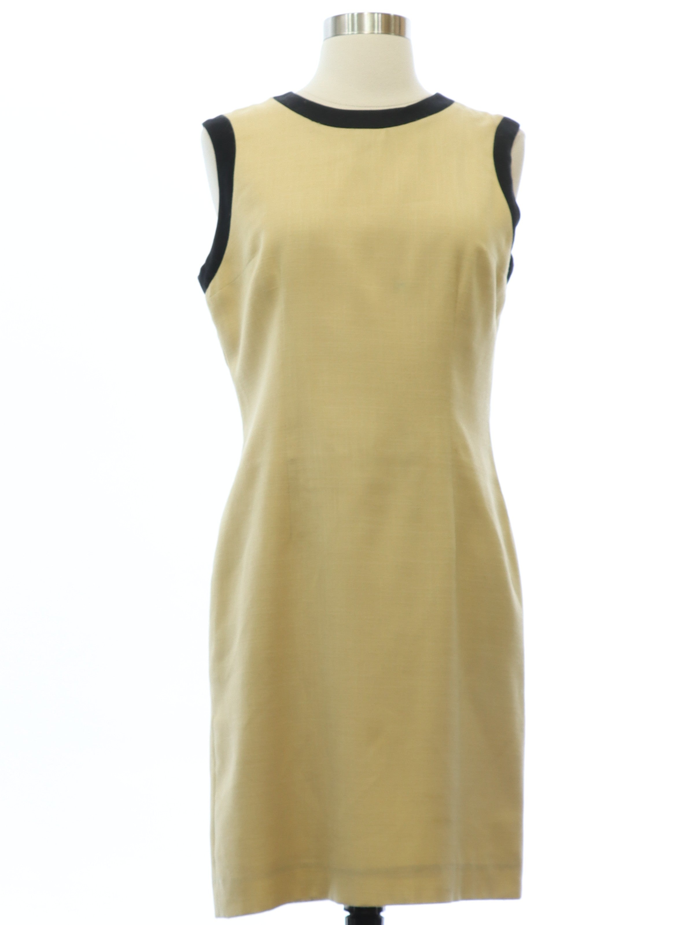 Womens Oleg Cassini Mod Designer Dress