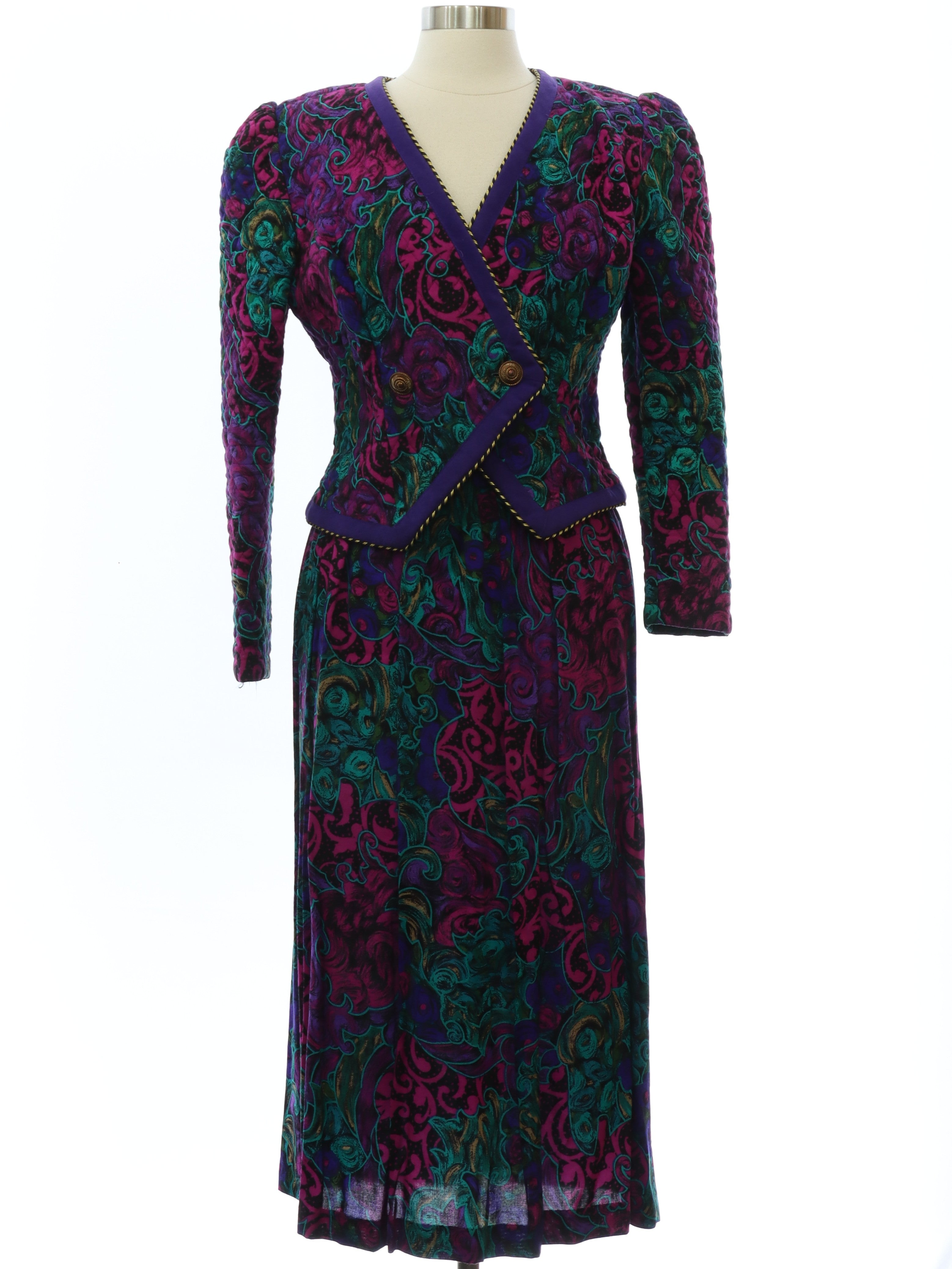 Womens Totally 80s Rayon Suit
