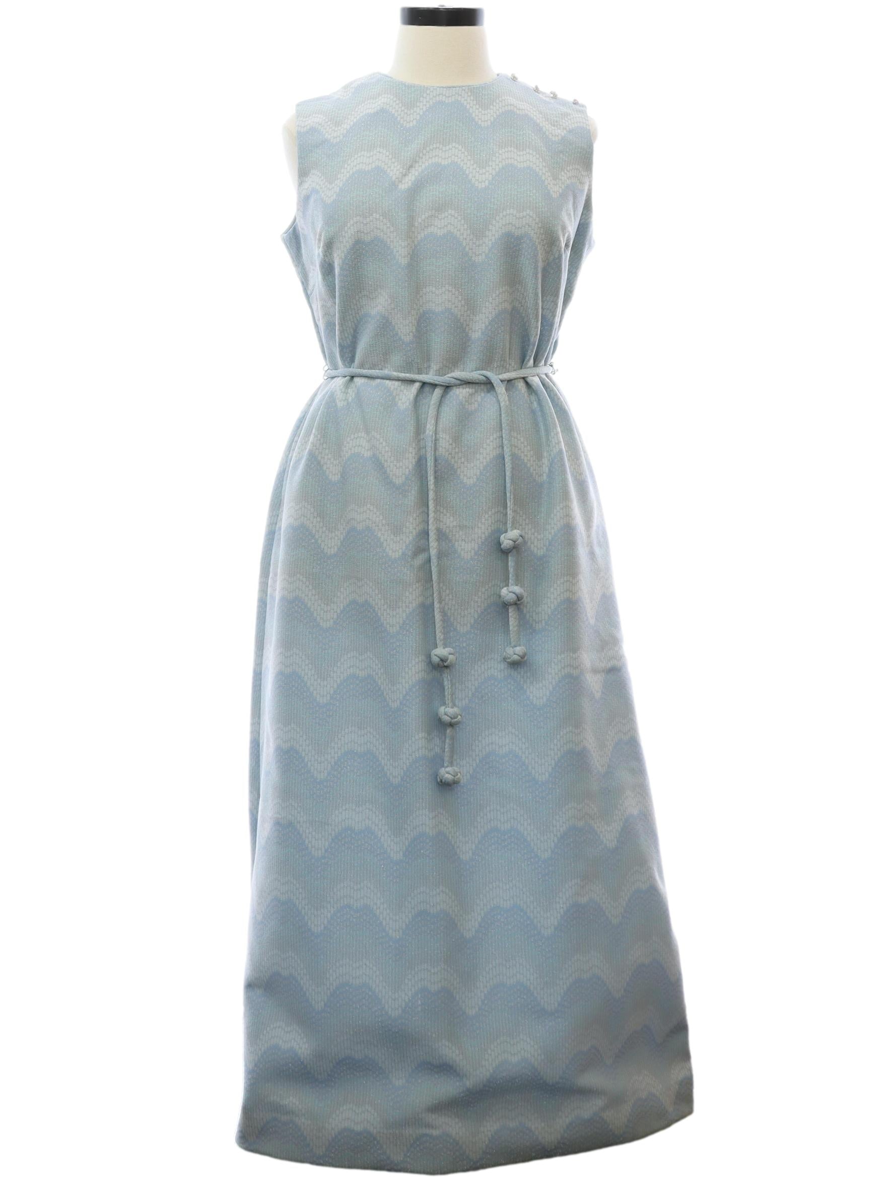 Womens Mod Knit A-Line Maxi Dress