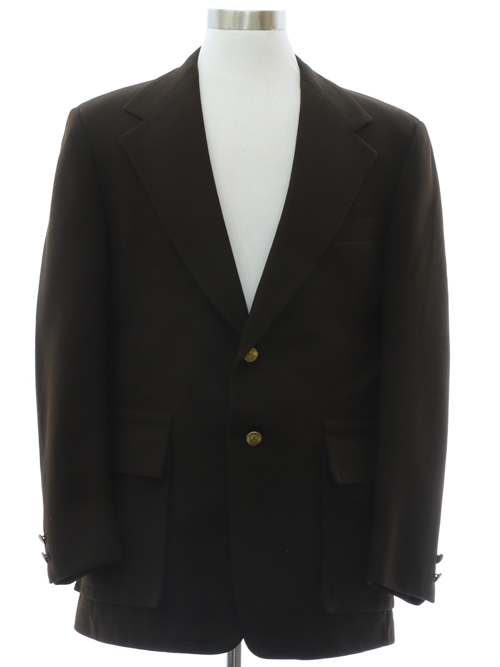 Mens Brown Disco Blazer Style Sport Coat Jacket