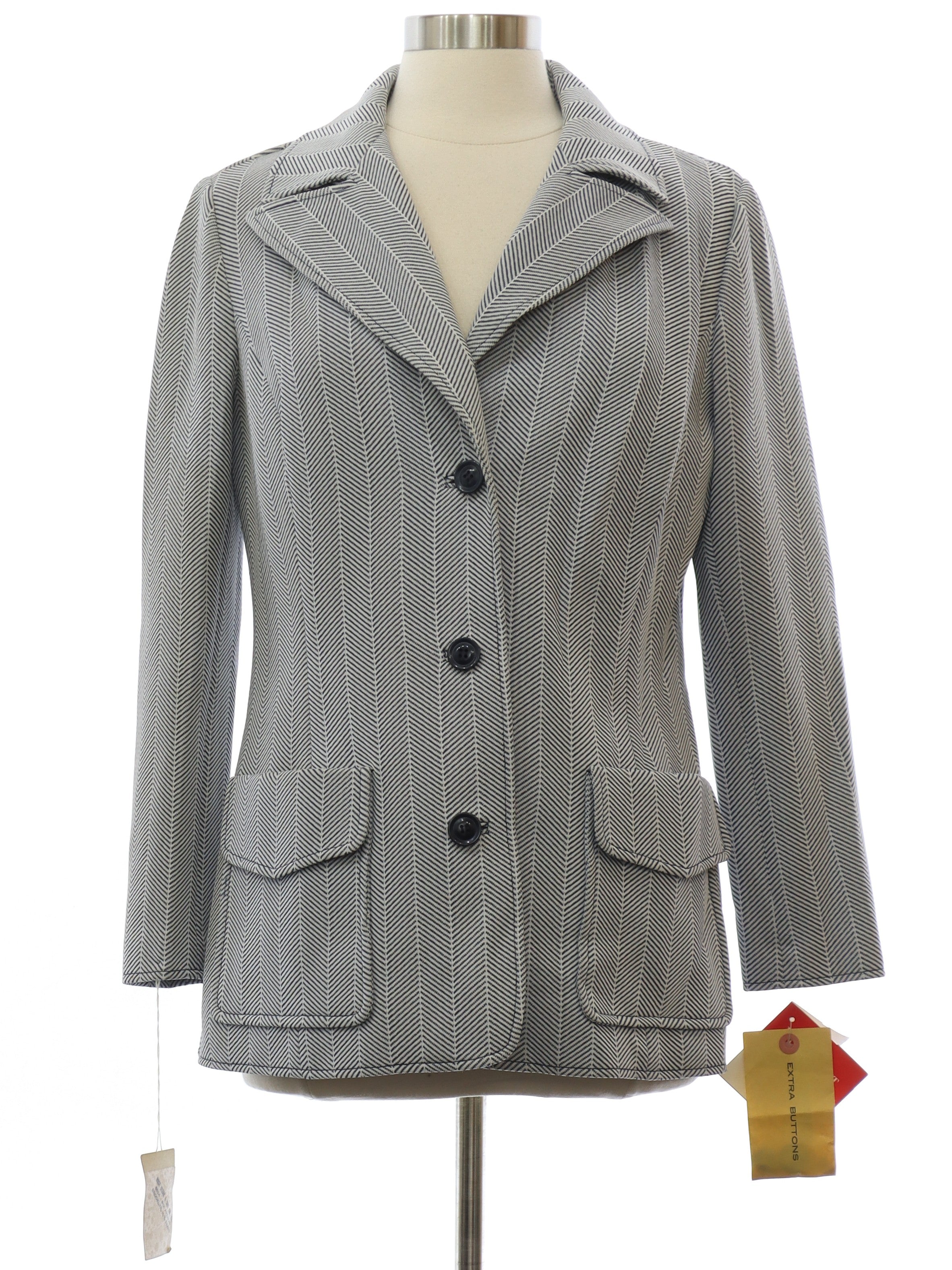 Womens Mod Knit Blazer Style Jacket